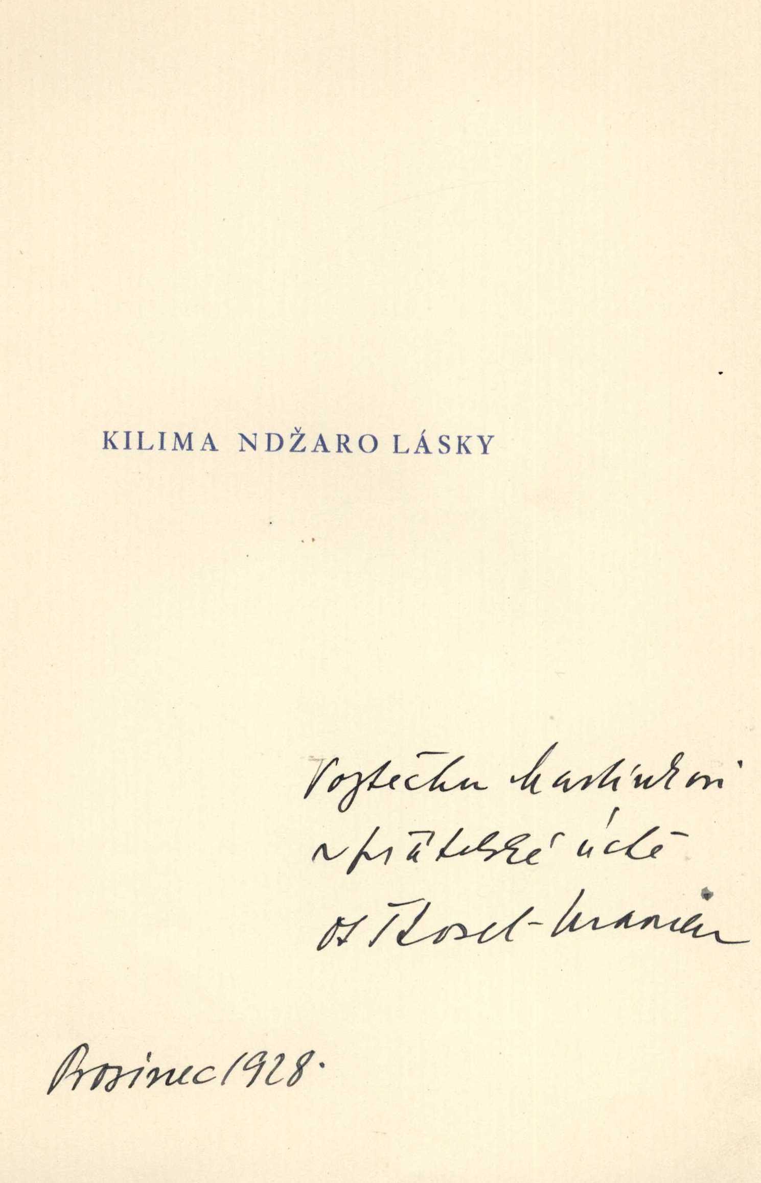Náhledový obrázek Kilima Ndžaro lásky - 1