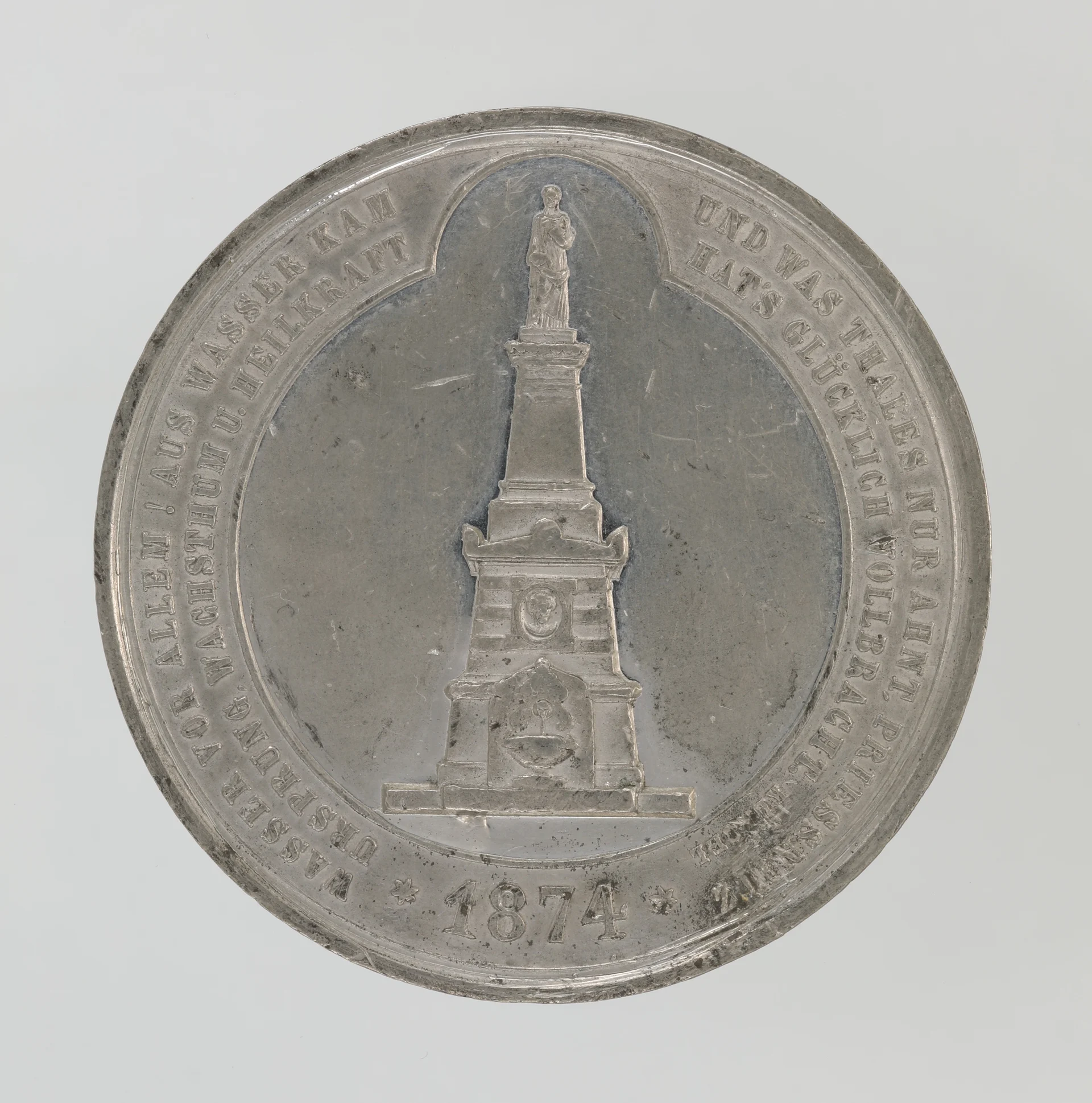 Náhledový obrázek předmětu Medaile V. Priessnitze k odhalení Českého pomníku (1874)