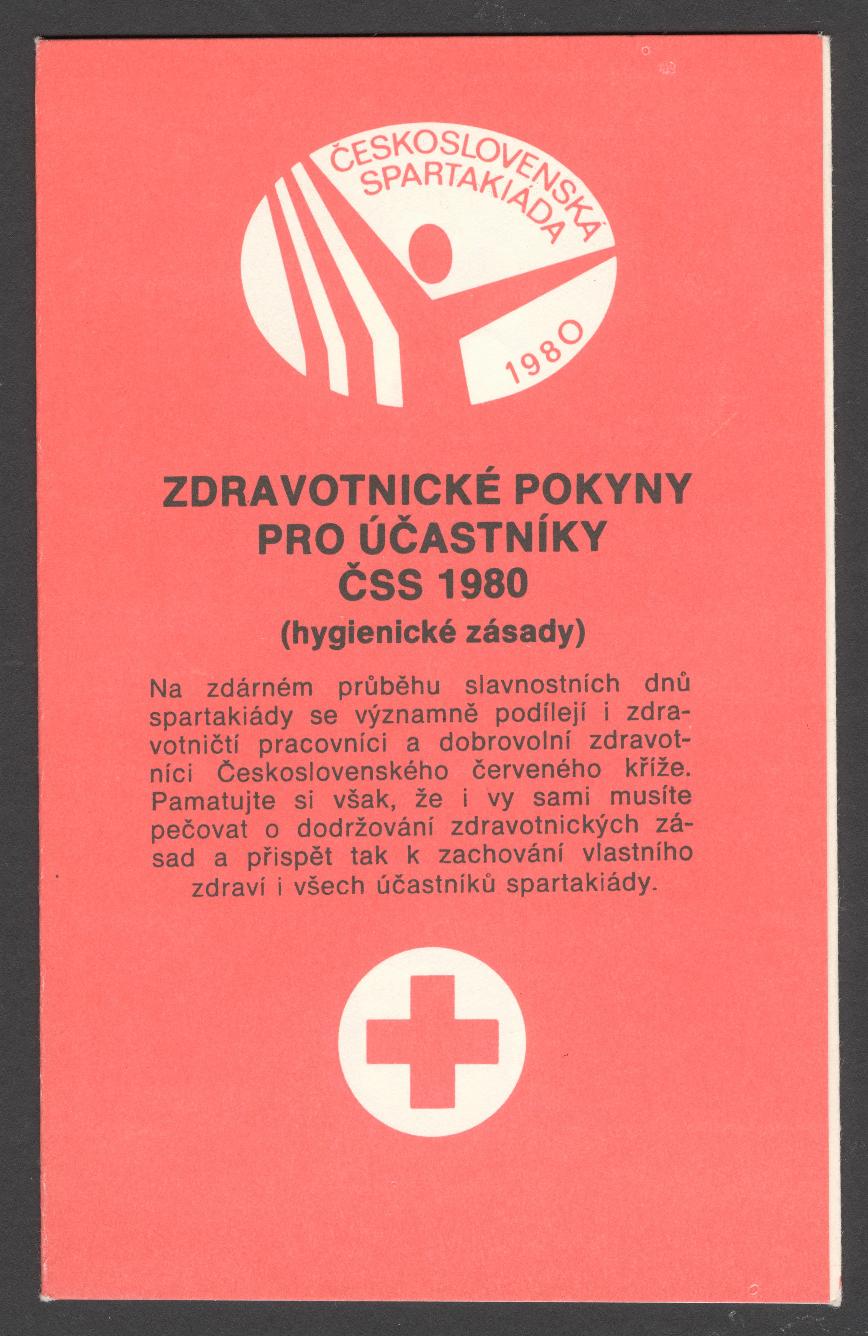 Náhledový obrázek Zdravotnické pokyny pro účastníky ČSS 1980 - 2