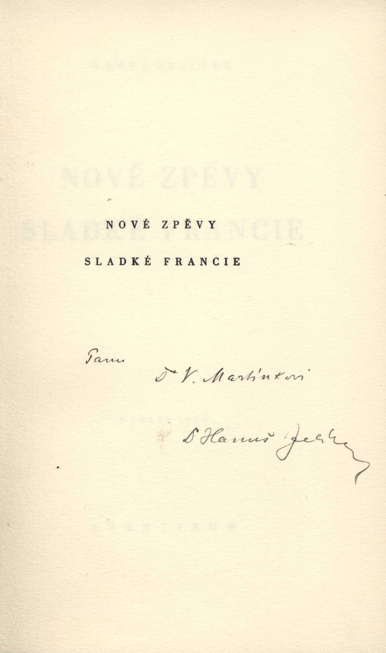 Náhledový obrázek Nové zpěvy sladké Francie - 1