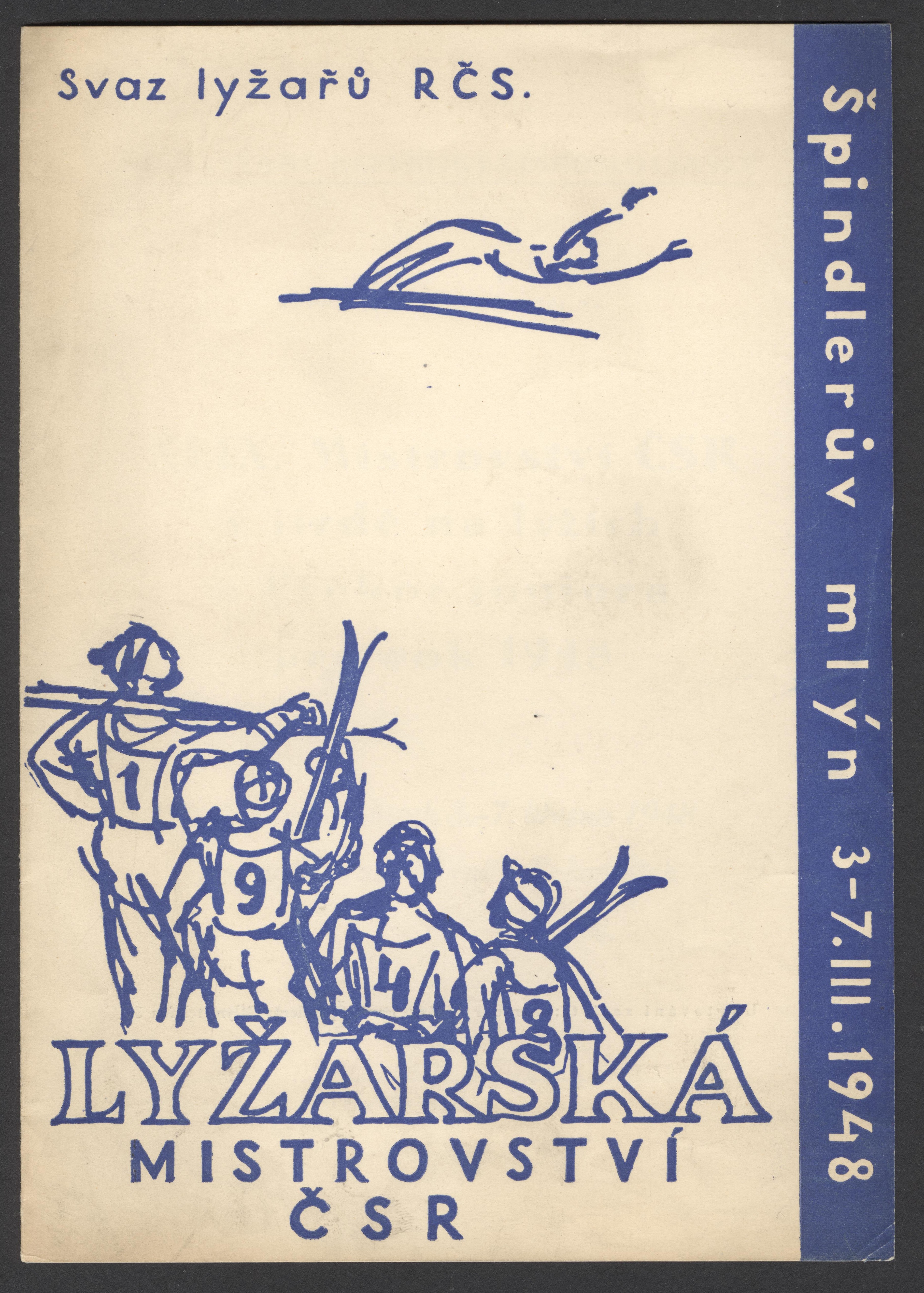 Náhledový obrázek Lyžařská mistrovství ČSR. Špindlerův Mlýn 1948 - 2