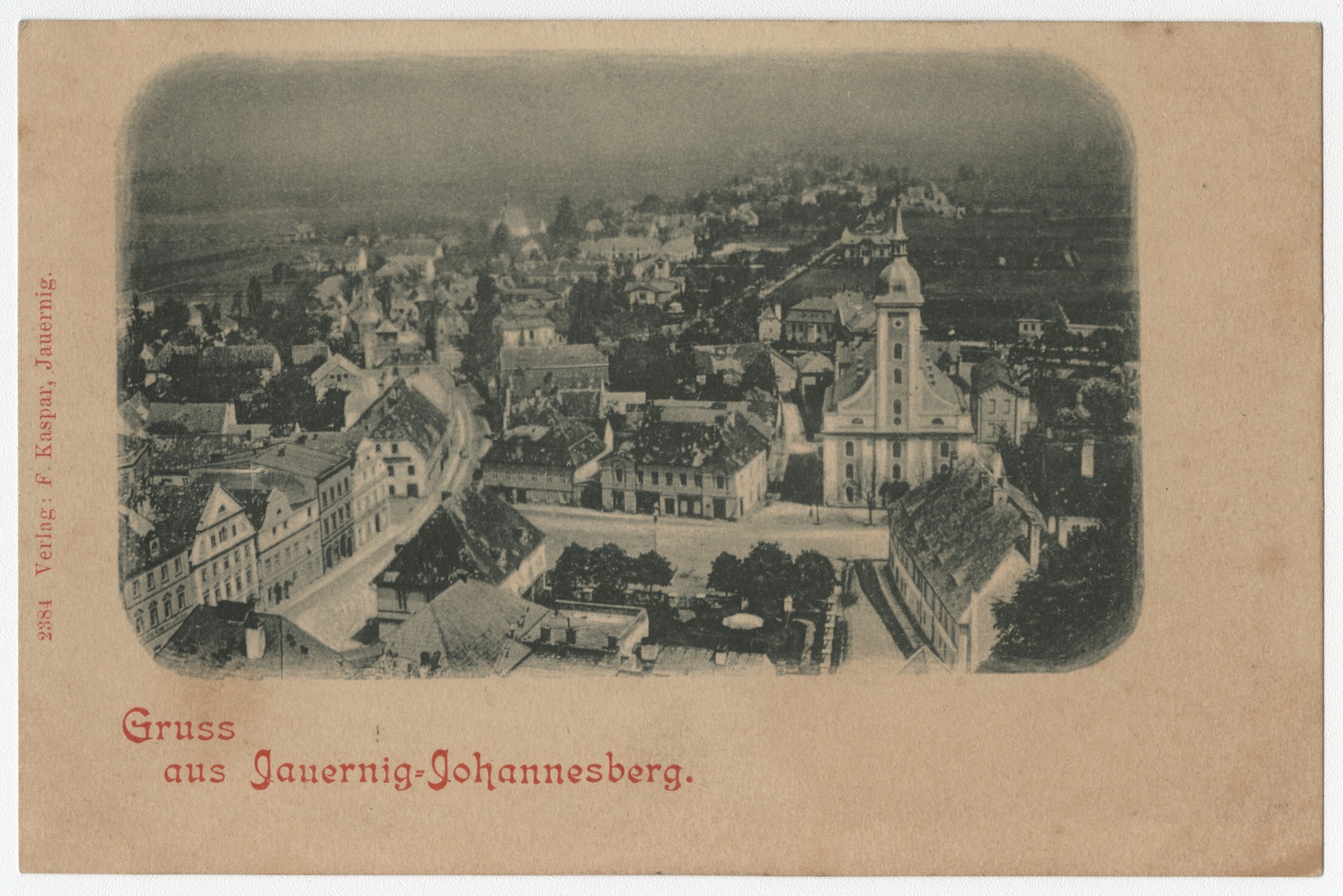 Náhledový obrázek Město Javorník (čb. pohlednice) - 1