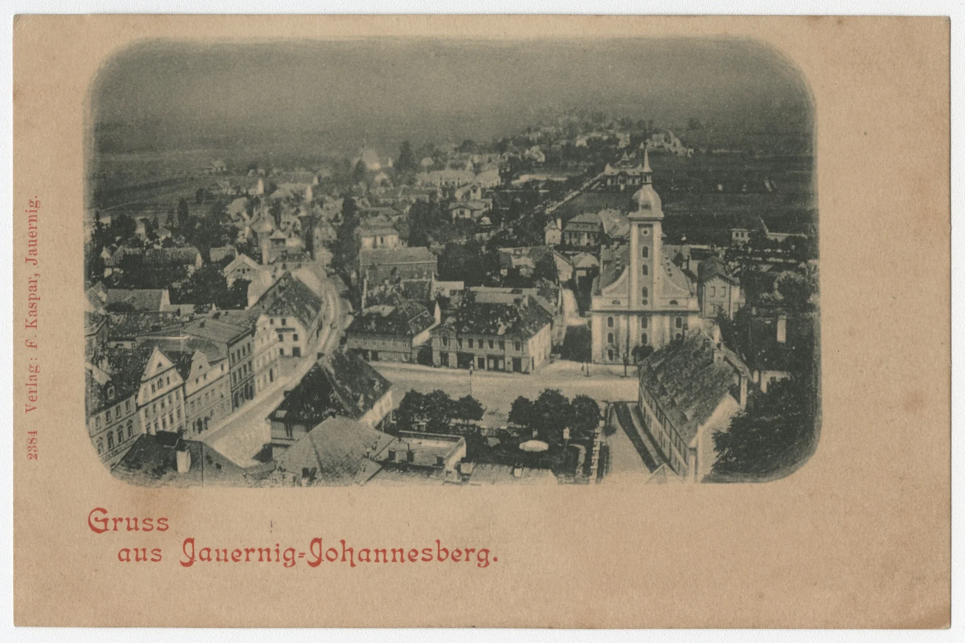 Náhledový obrázek předmětu Město Javorník (čb. pohlednice)