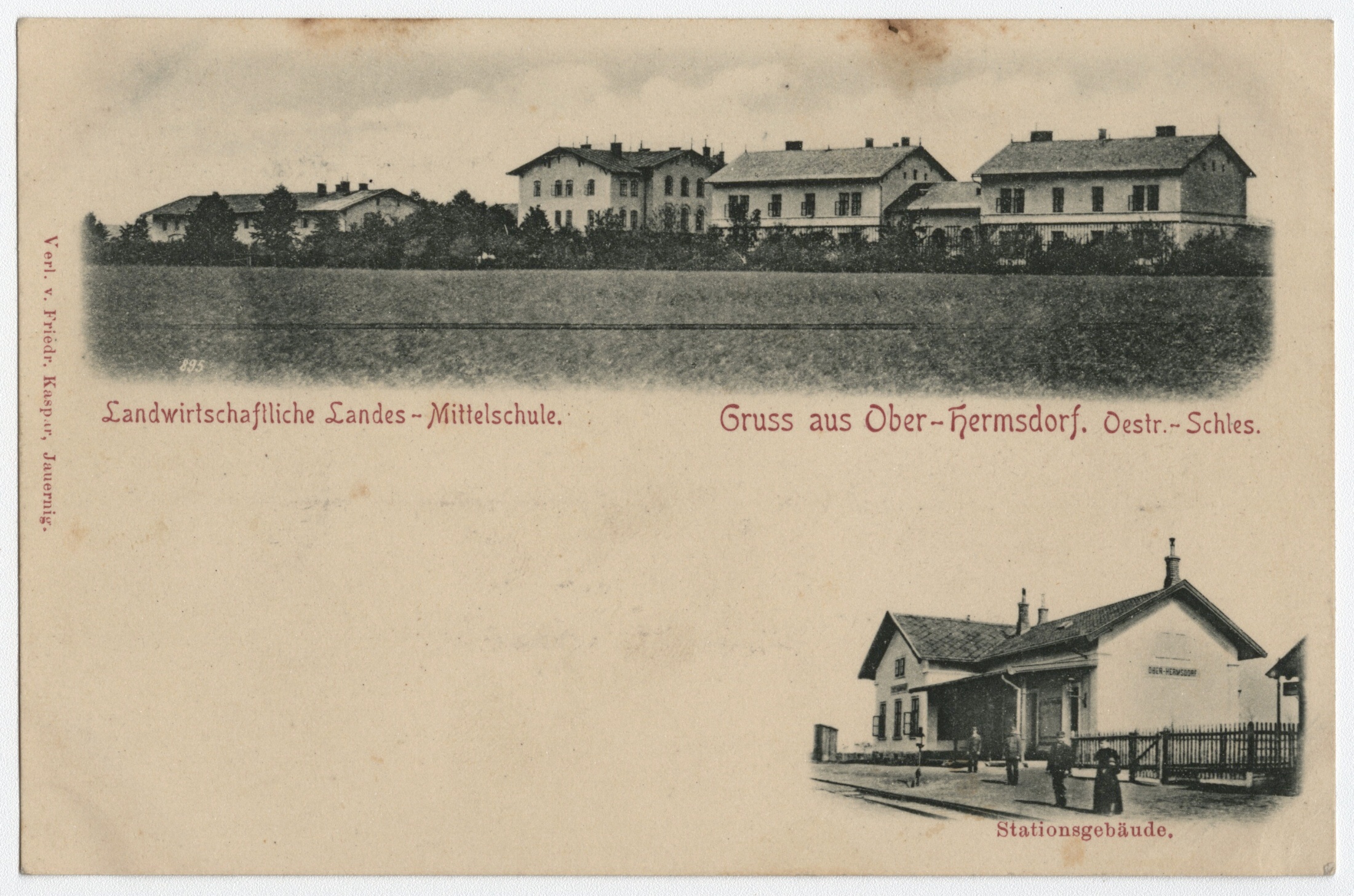 Náhledový obrázek Horní Heřmanice (kombinovaná pohlednice) - 1