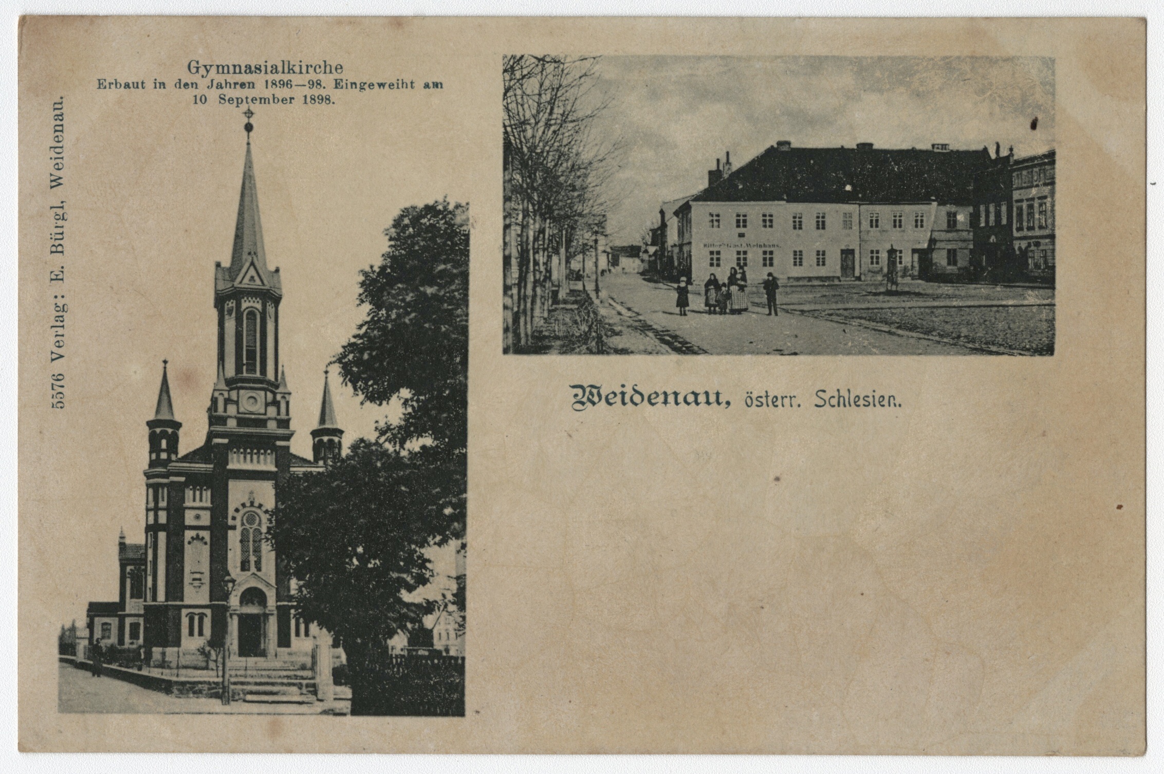Náhledový obrázek Vidnava (kombinovaná pohlednice) - 1