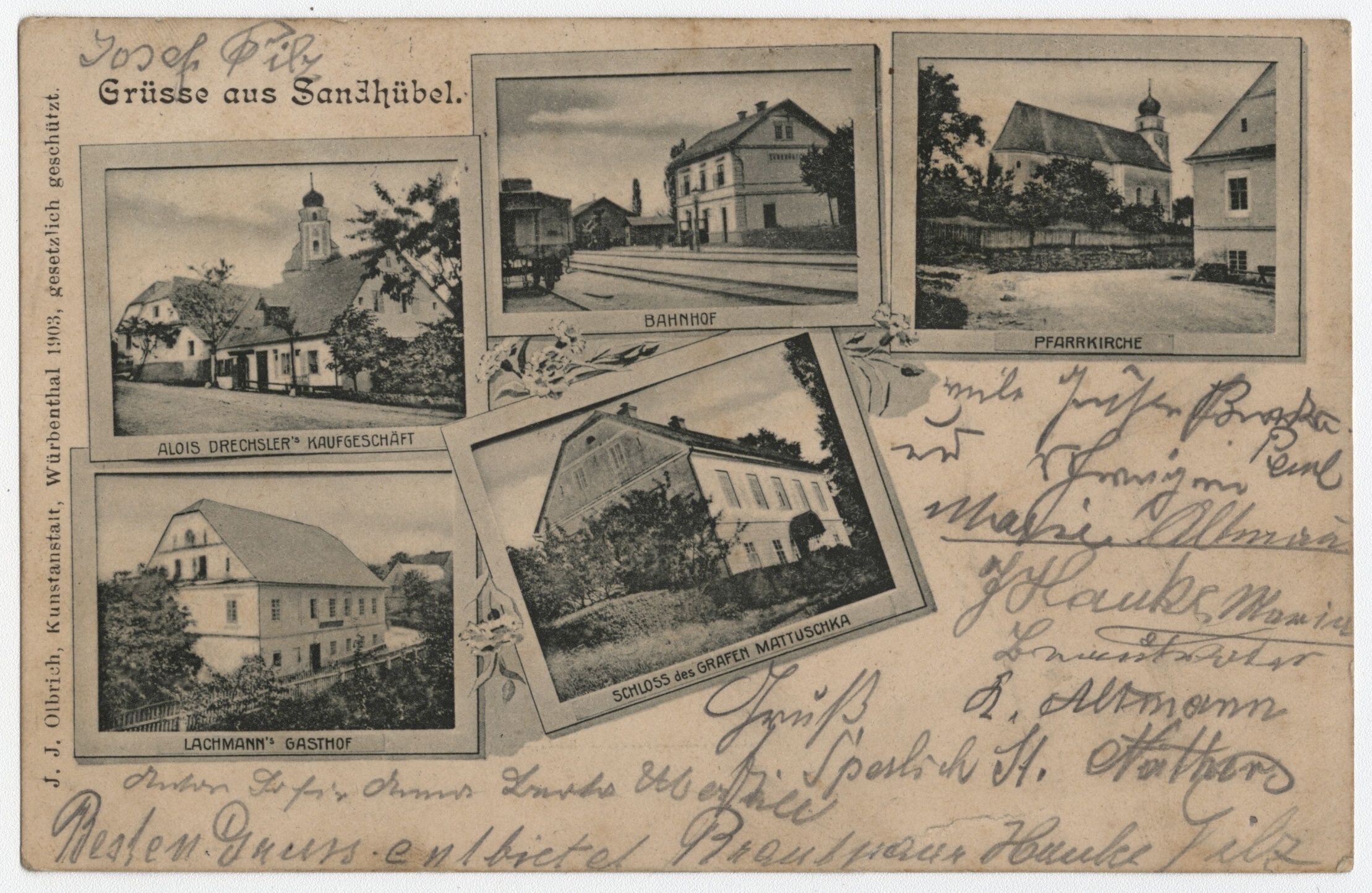 Náhledový obrázek Písečná (quodlibetová pohlednice) - 1