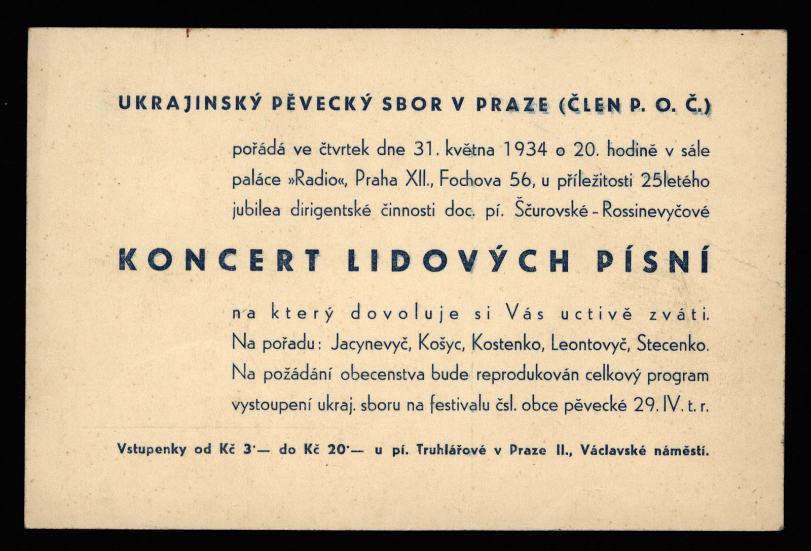 Náhledový obrázek Koncert lidových písní - 1