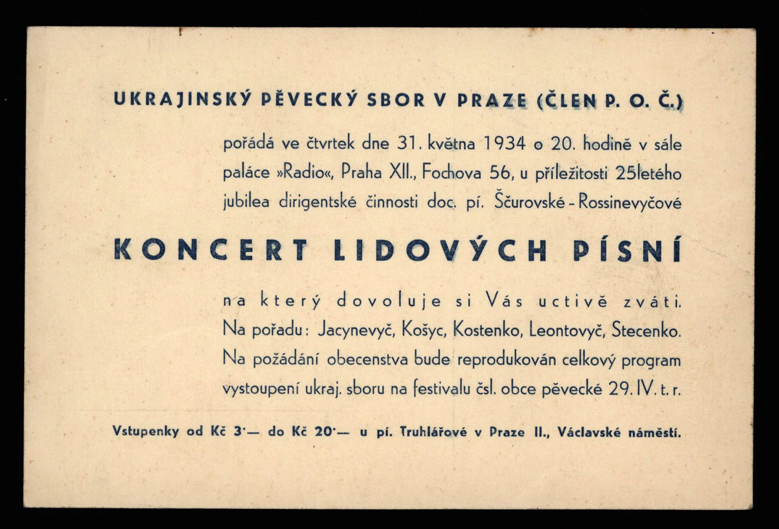 Obrázek Koncert lidových písní