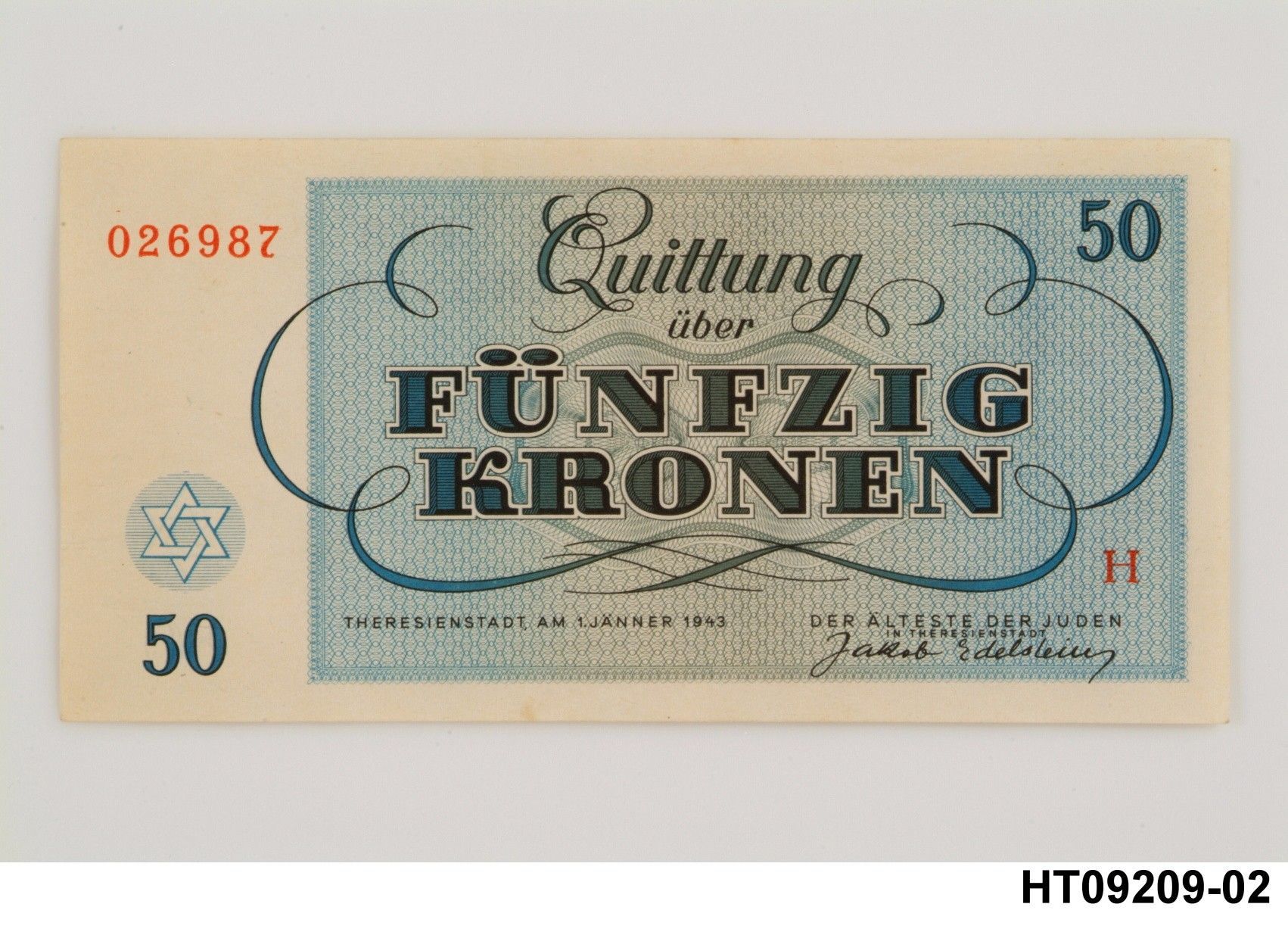 Náhledový obrázek Poukázka korunová, 50 koruna 1943 - 2
