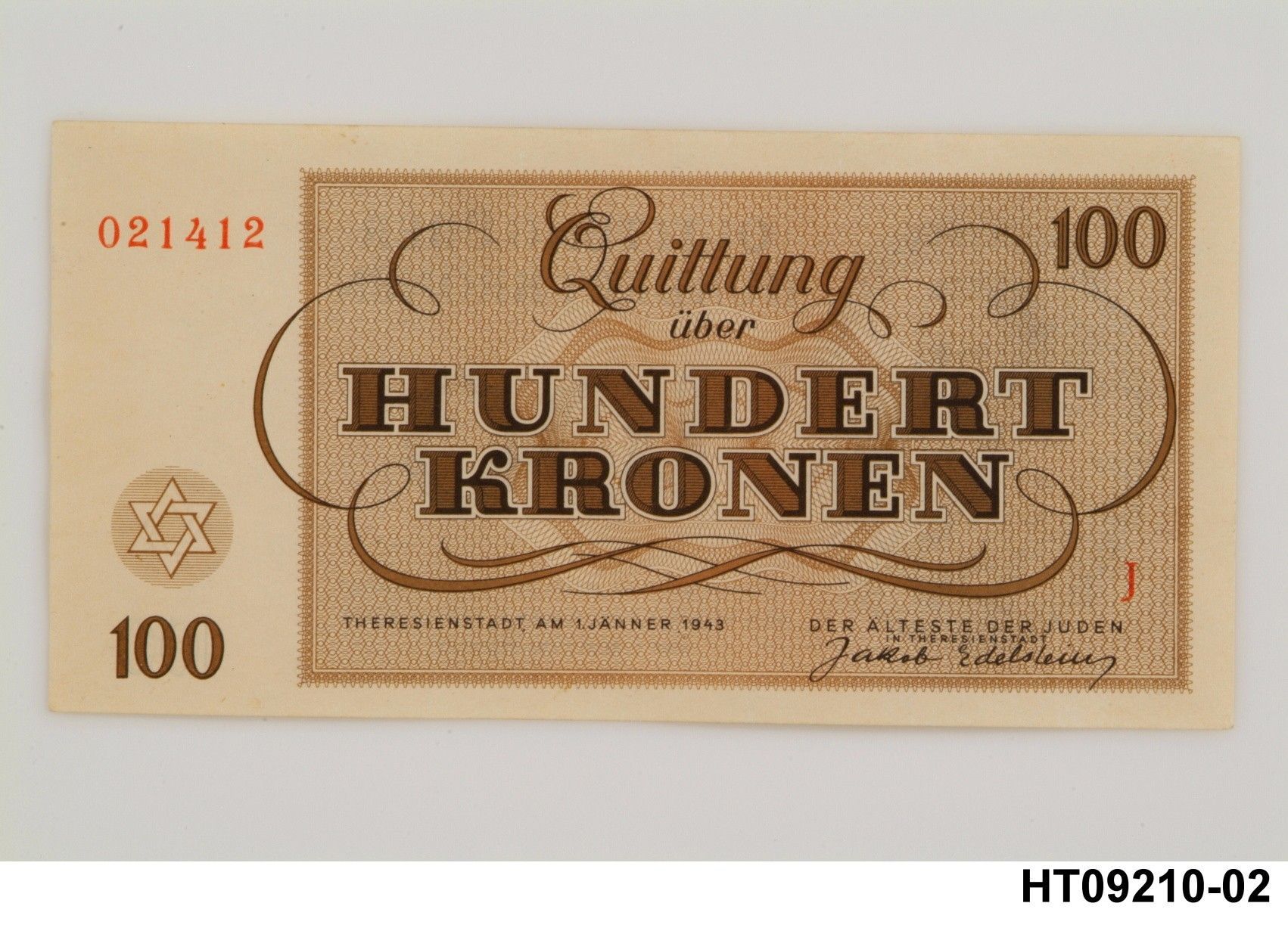 Náhledový obrázek Poukázka korunová, 100 koruna 1943 - 2