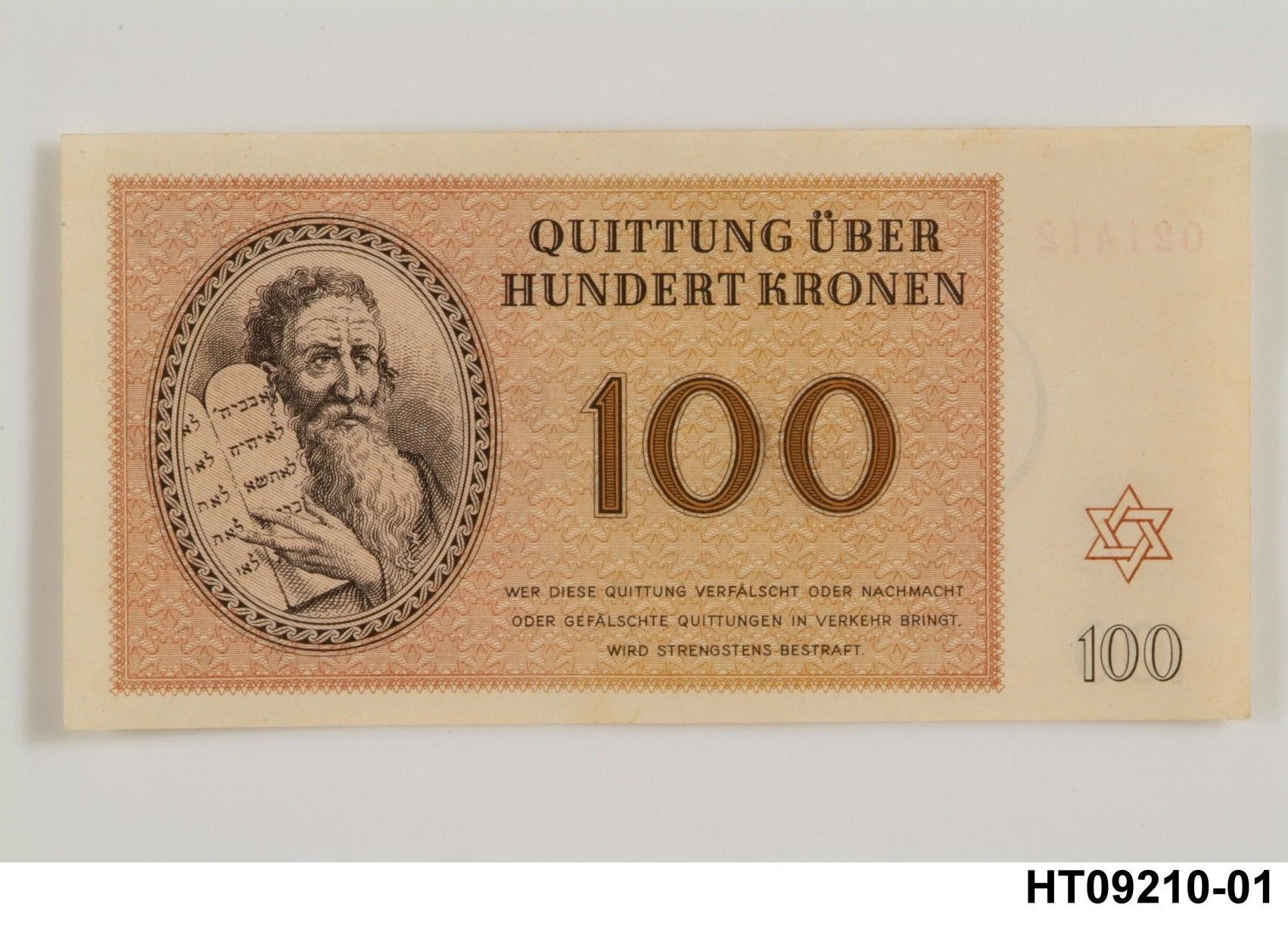 Náhledový obrázek předmětu Poukázka korunová, 100 koruna 1943