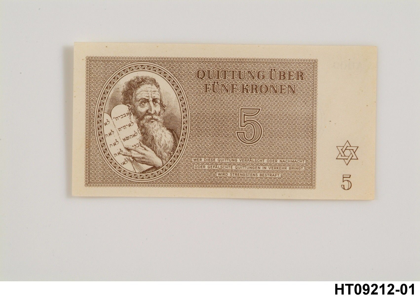 Náhledový obrázek Poukázka korunová, 5 koruna 1943 - 2