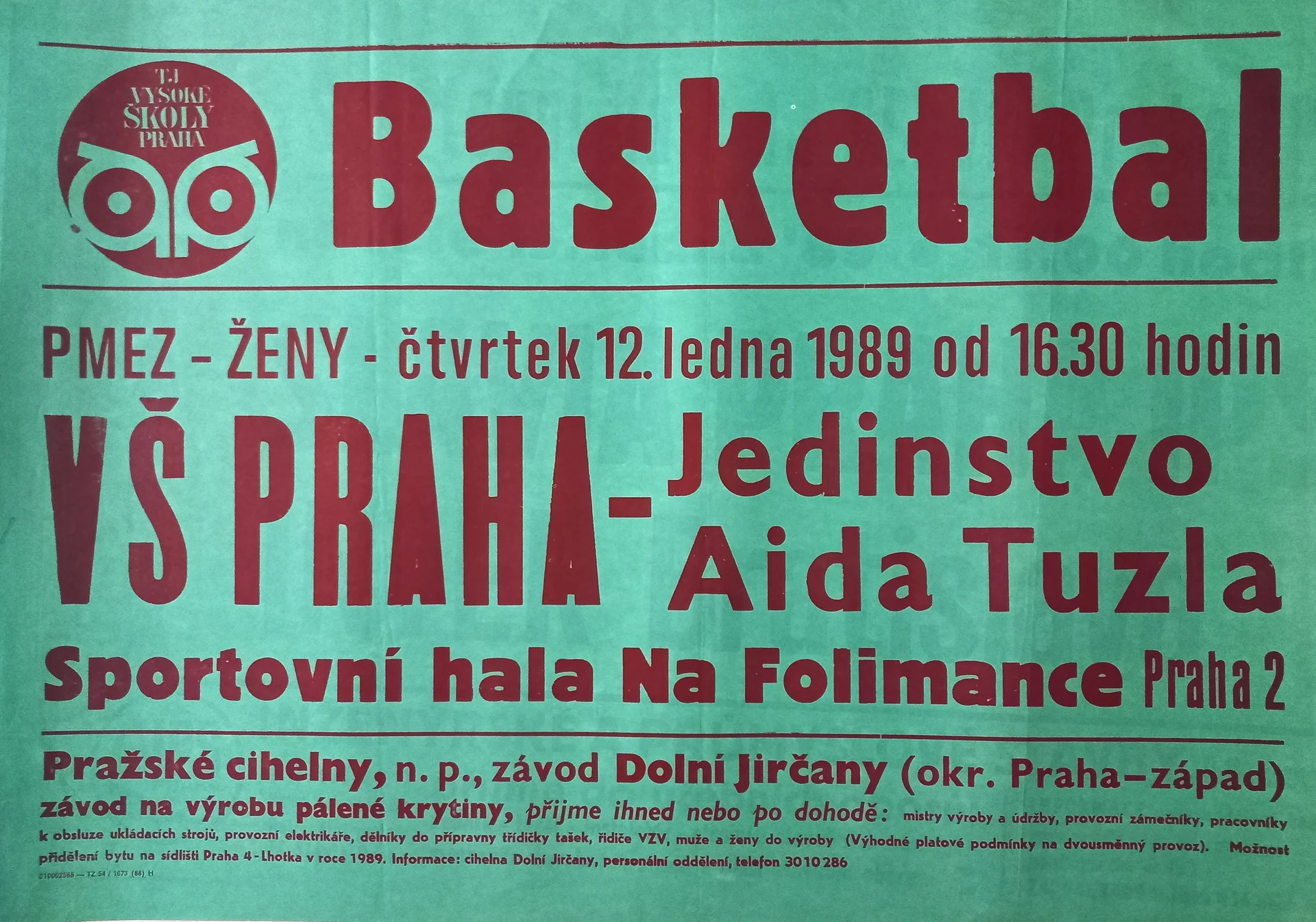 Náhledový obrázek předmětu VŠ Praha - Jedinstvo Aida Tuzla