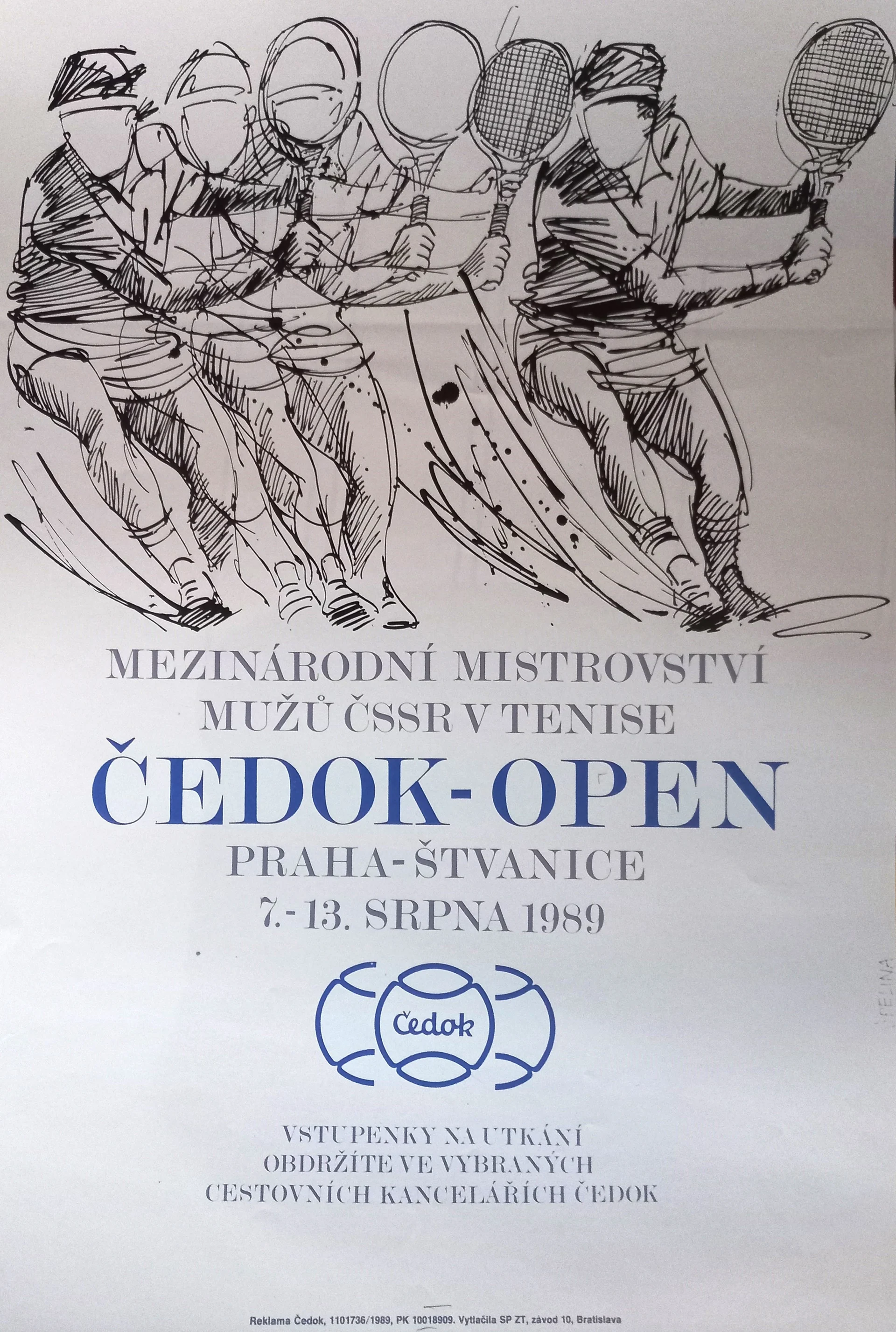 Náhledový obrázek předmětu Čedok Open. Mezinárodní mistrovství mužů ČSSR v tenise