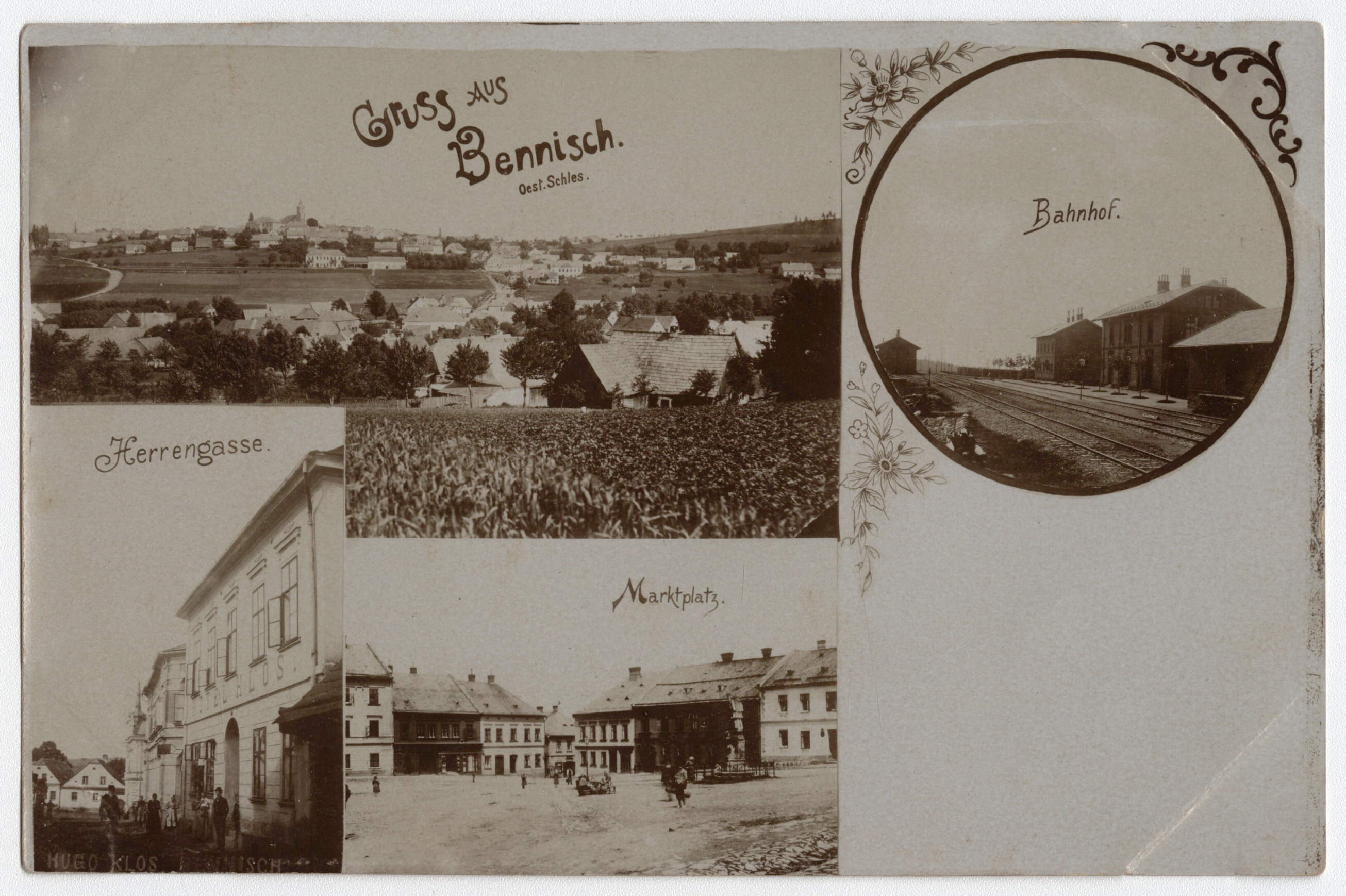 Náhledový obrázek Horní Benešov (kombinovaná pohlednice) - 1