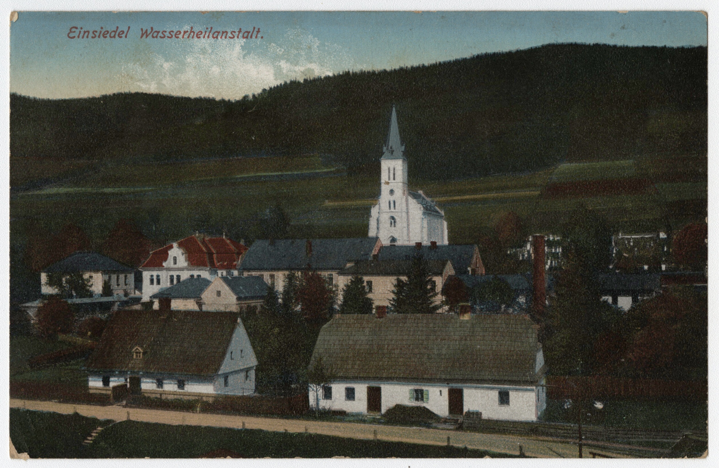 Náhledový obrázek Mnichov u Vrbna pod Pradědem (kolorovaná pohlednice) - 1