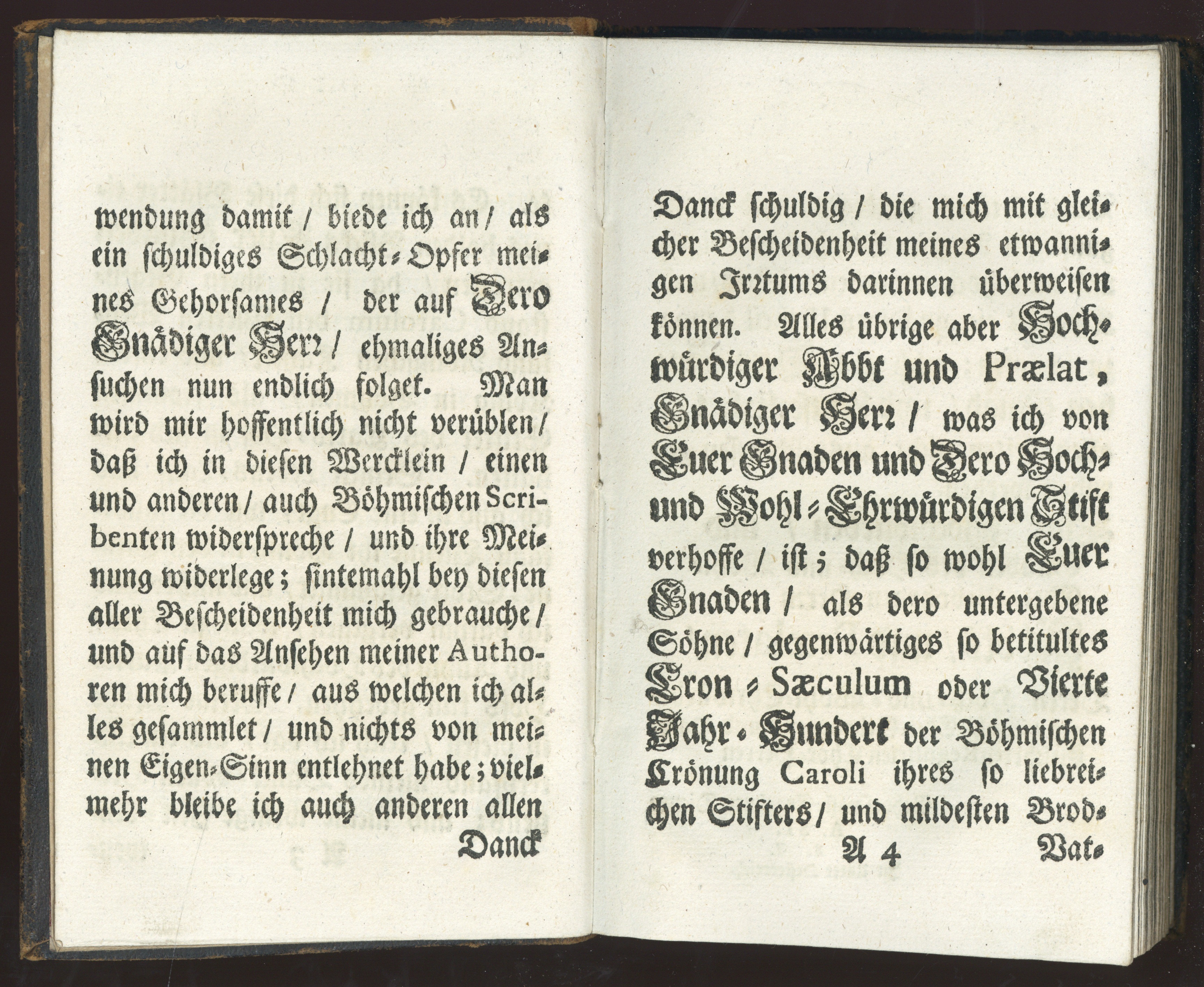 Náhledový obrázek SF 10631 - Cron=Saeculum des Königreichs Böhmen, oder: Kurtze Lebens=Abfassung Caroli IV. weyland Römischen Kaysers, und eilften Königs in Böhmen Stifters des kayserlich=königlichen Stifts Carls=Hof Regulirter Chor=Herren st. Augustini Congregat. Later. i - 8
