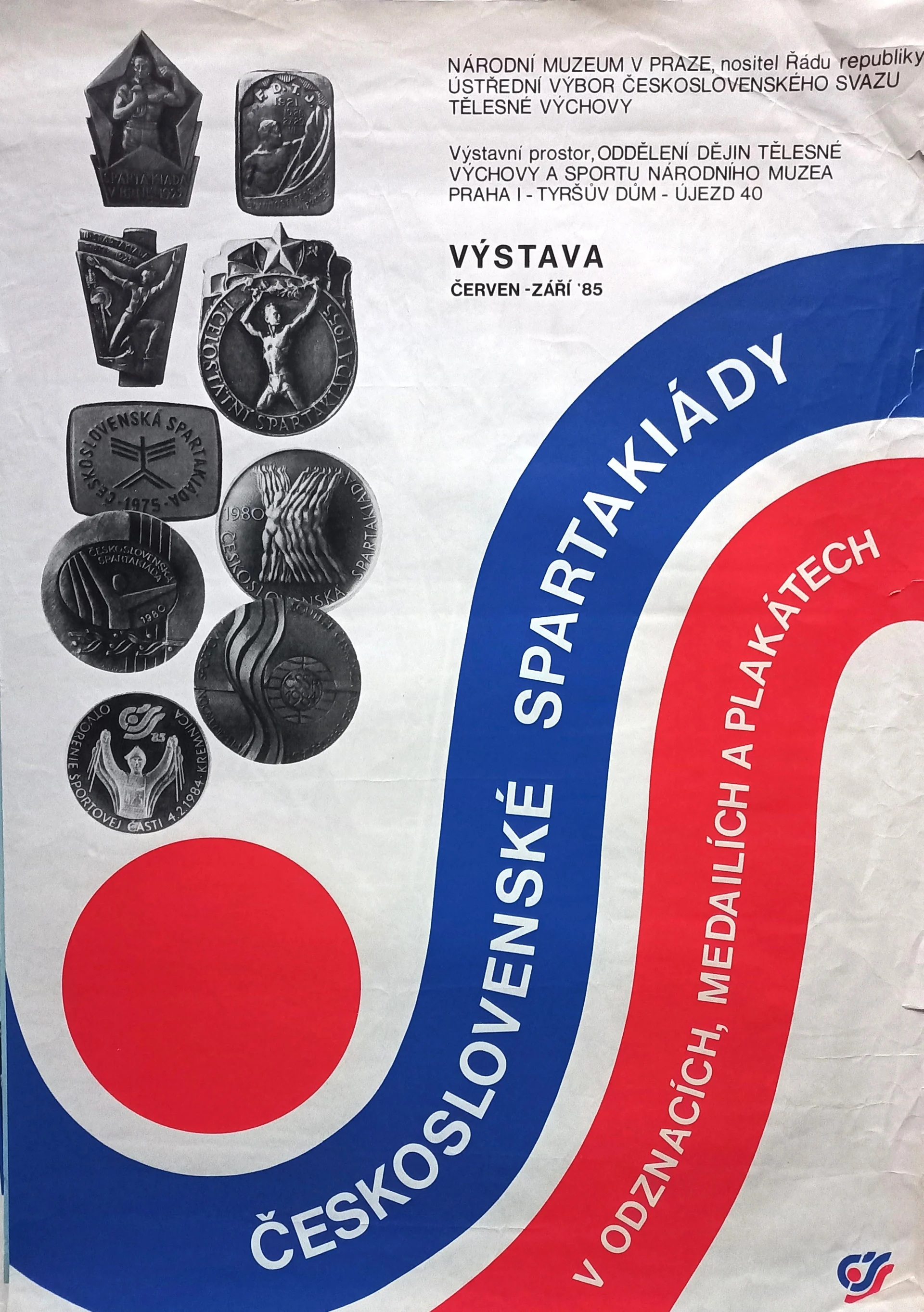 Náhledový obrázek předmětu Výstava ODTVS. Československá spartakiáda v odznacích, medailích a plakátech