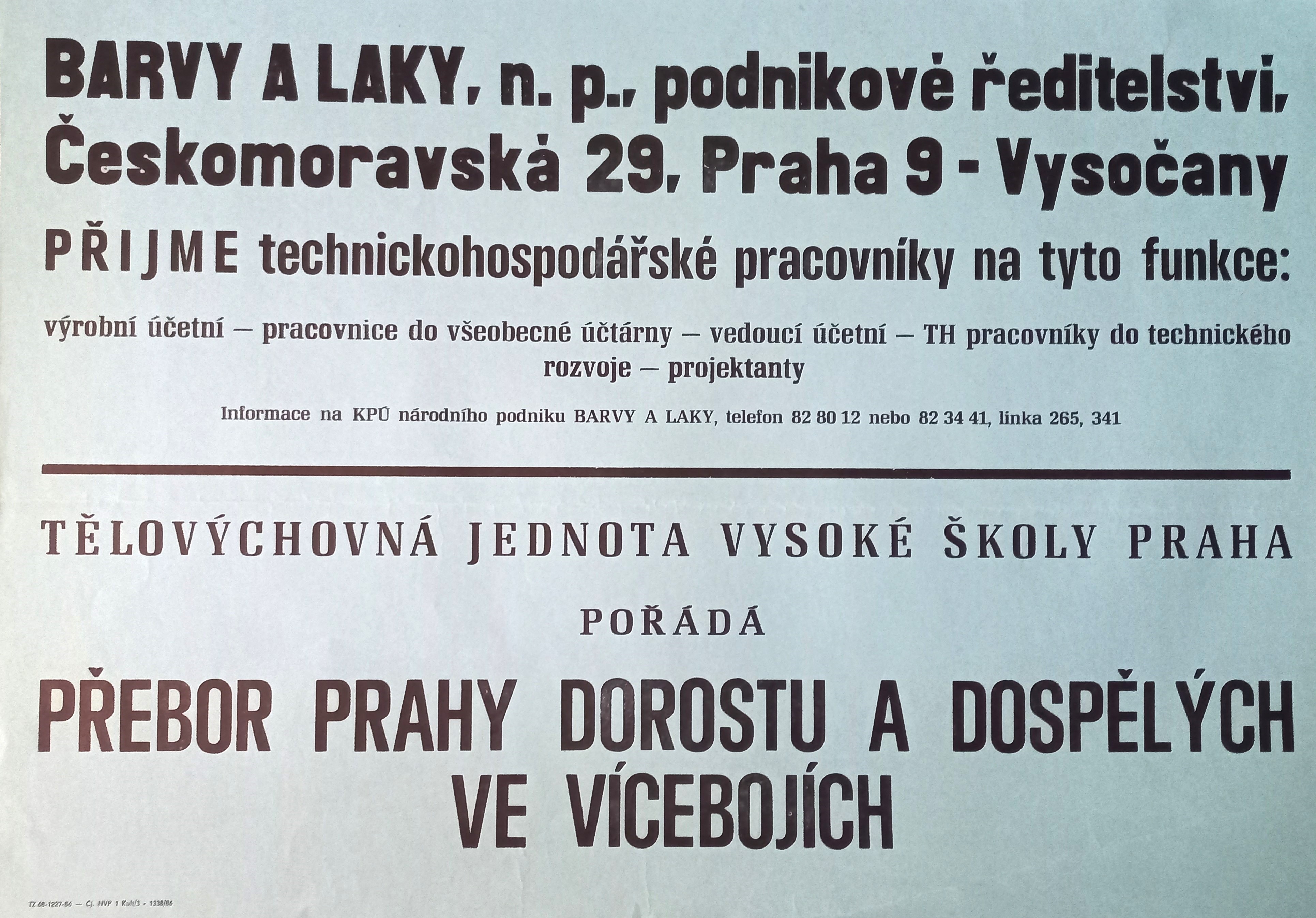 Náhledový obrázek Přebor Prahy dorostu a dospělých ve vícebojích - 1