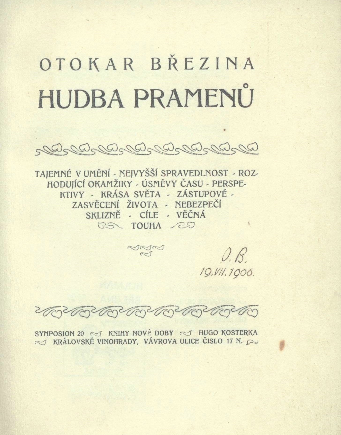 Náhledový obrázek Hudba pramenů - 1