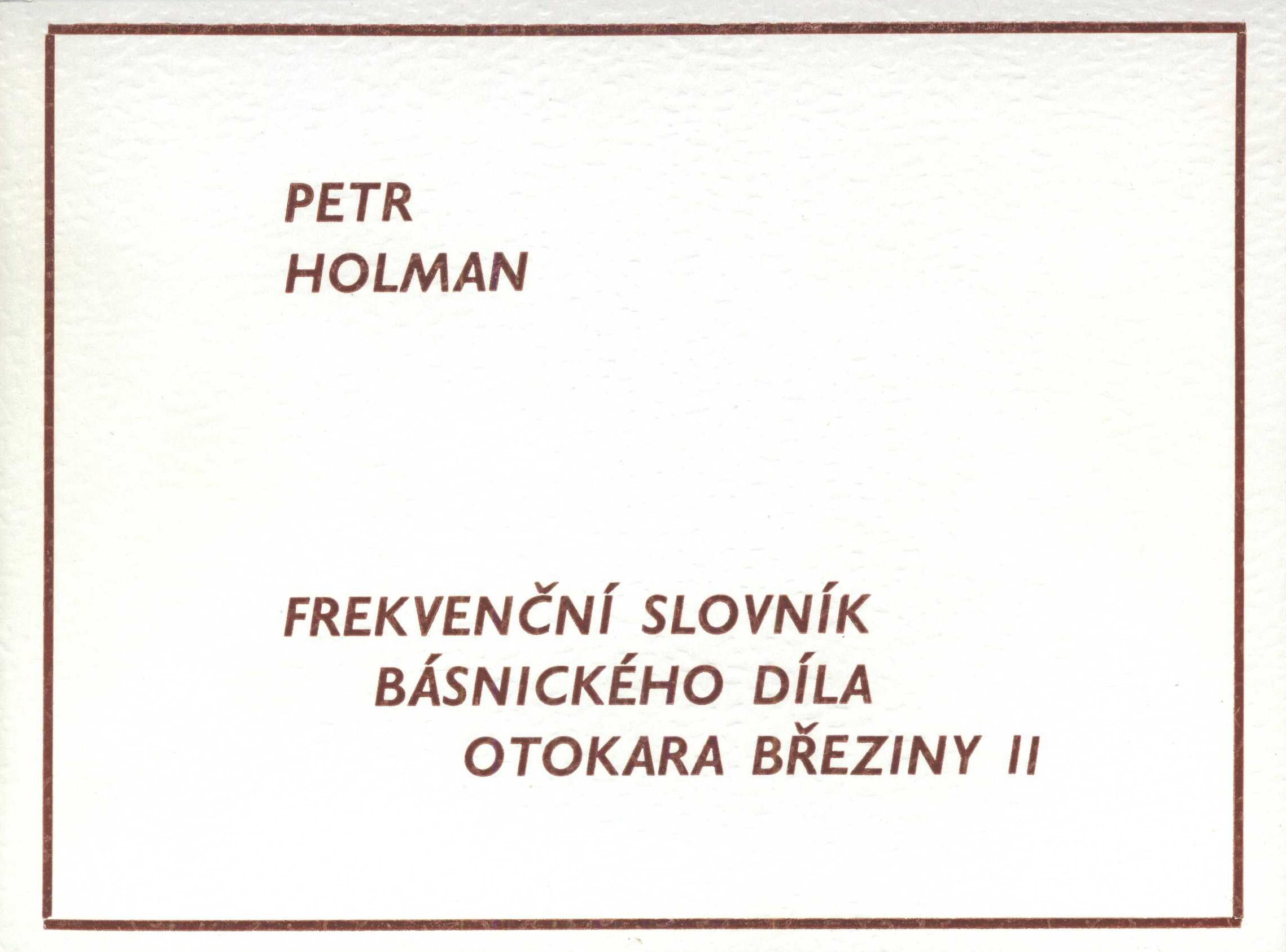 Náhledový obrázek Frekvenční slovník básnického díla Otokara Březiny - 6