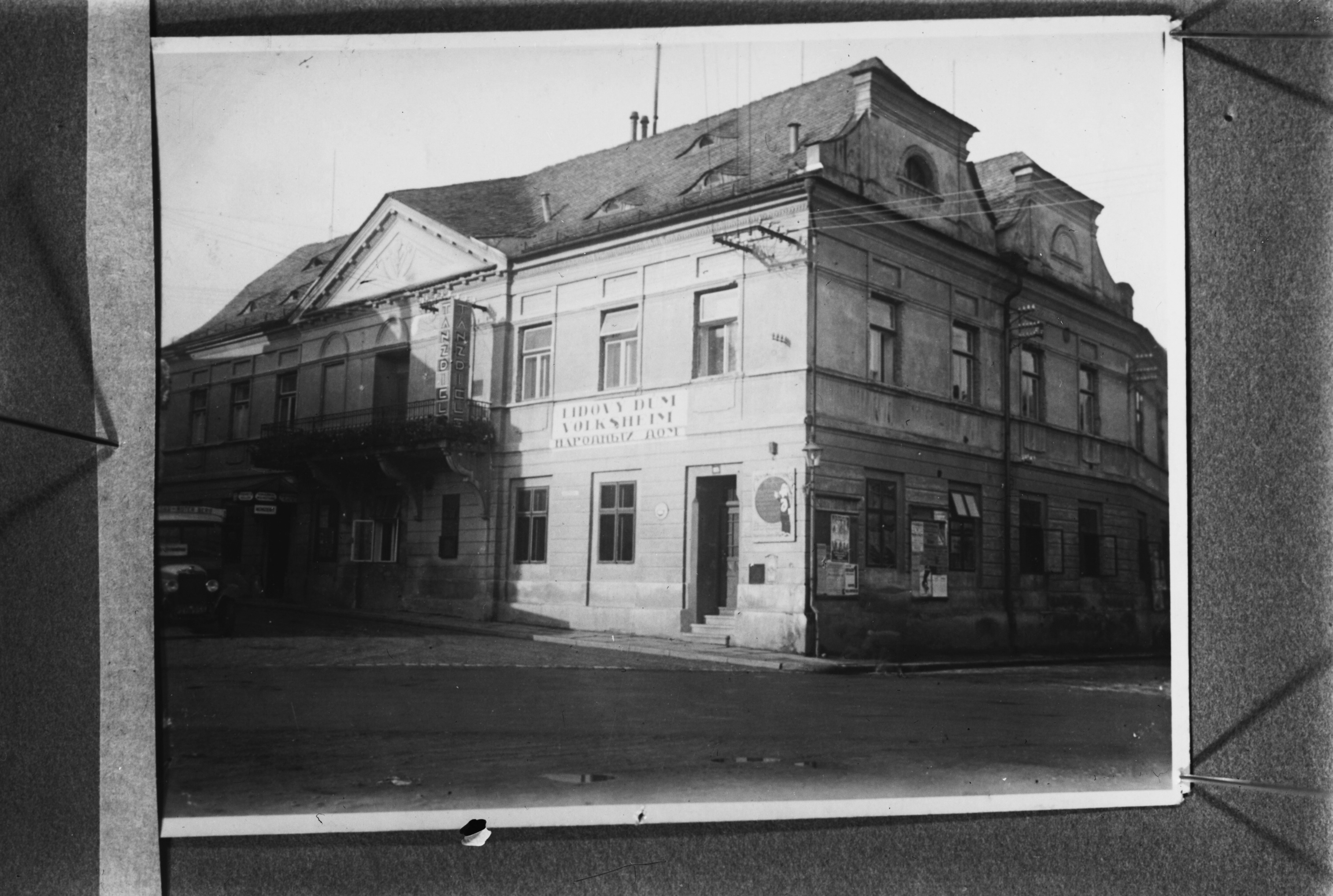 Náhledový obrázek Lidový dům v Jeseníku (skleněný negativ) - 1