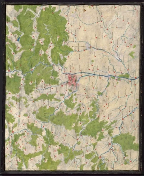 Náhledový obrázek předmětu Plastická mapa okresu Brno-venkov