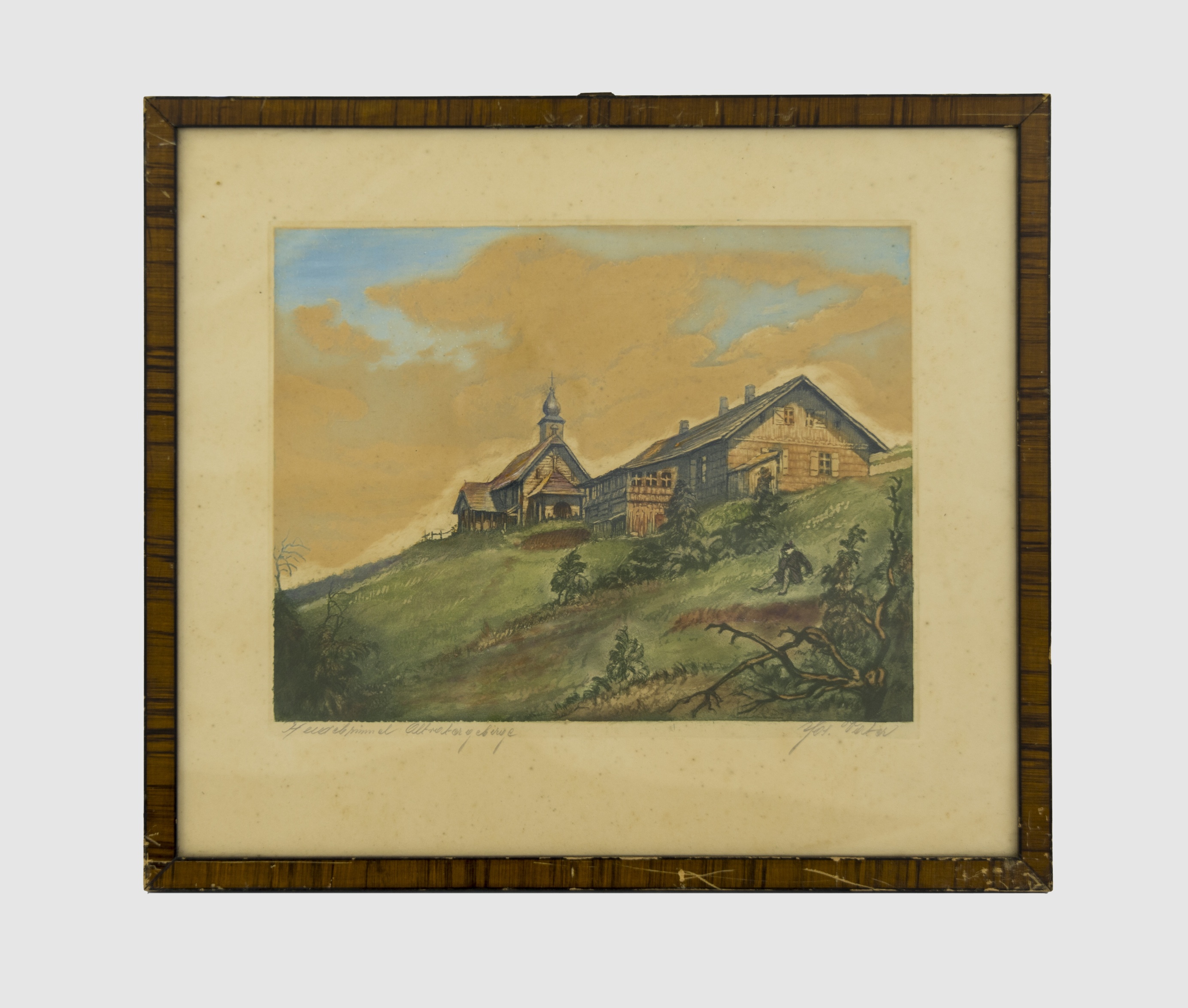 Náhledový obrázek J. Vater: Vřesová studánka (akvarel) - 1