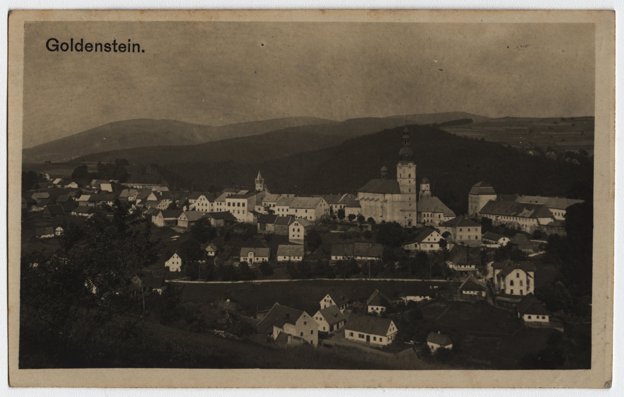 Náhledový obrázek Branná (čb. pohlednice) - 1