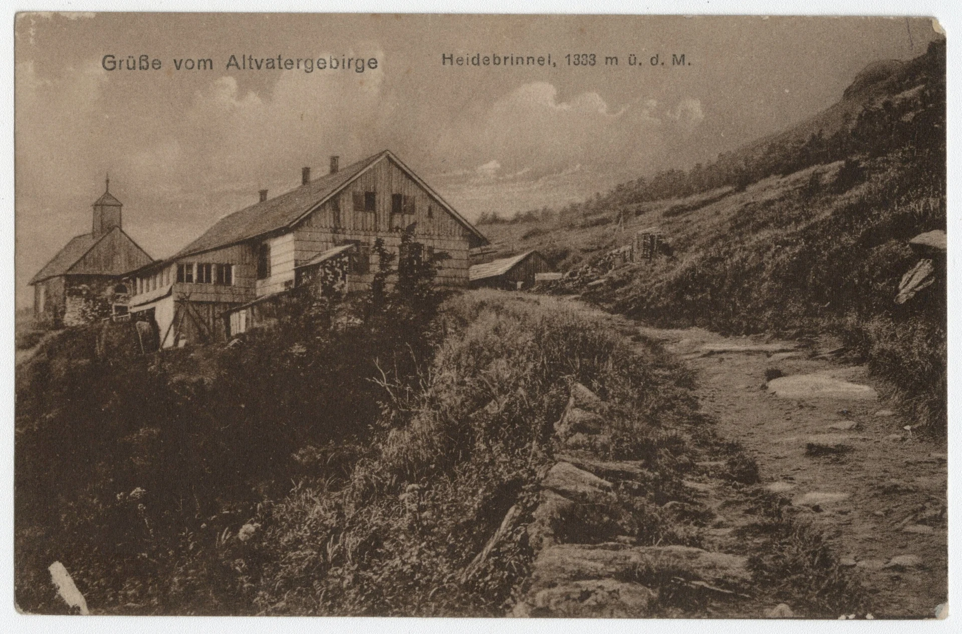 Náhledový obrázek předmětu Poutní místo Vřesová studánka (čb. pohlednice)