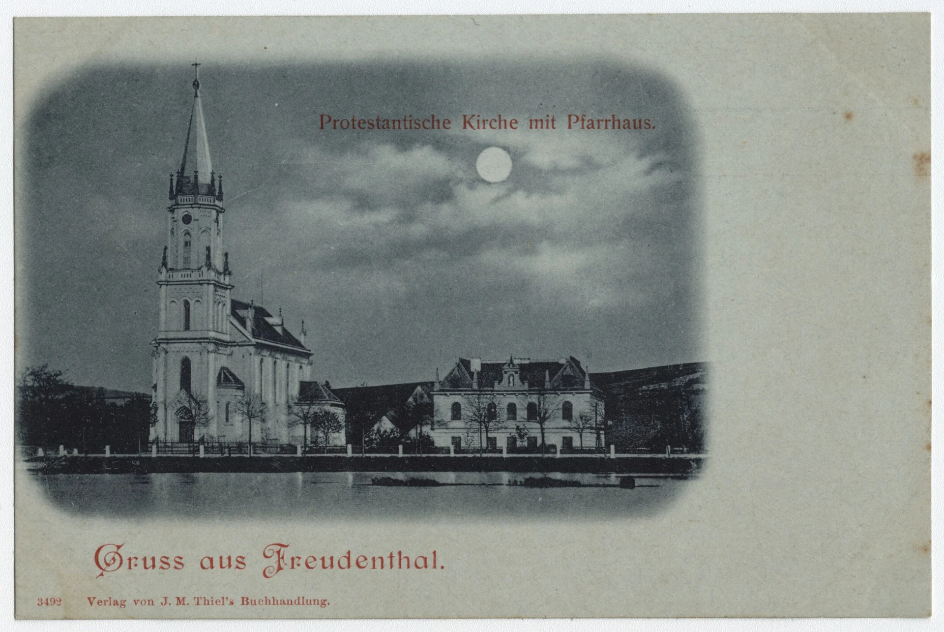 Náhledový obrázek předmětu Evangelický kostel v Bruntále (čb. pohlednice)