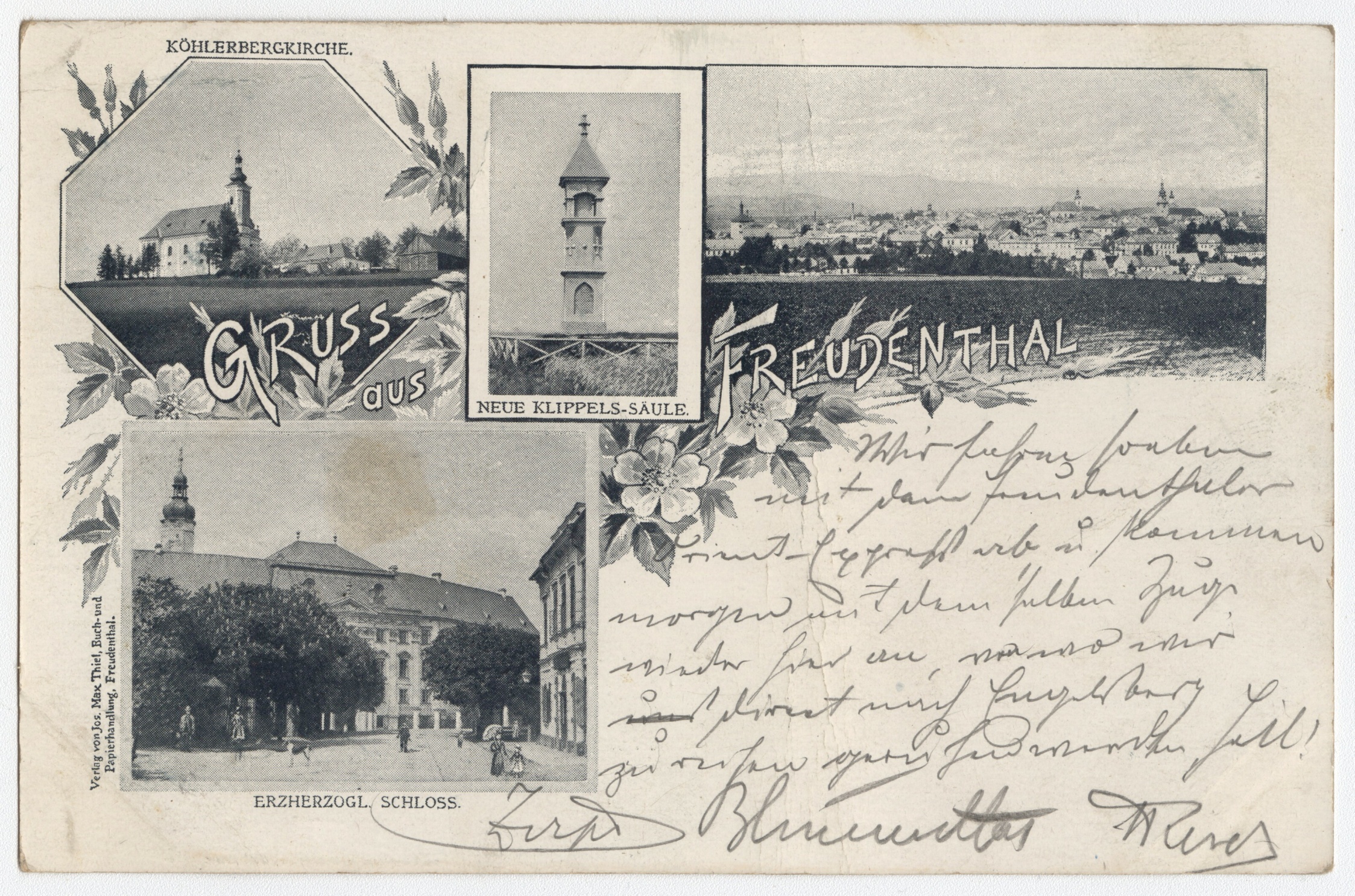 Náhledový obrázek Bruntál (čb. pohlednice) - 1