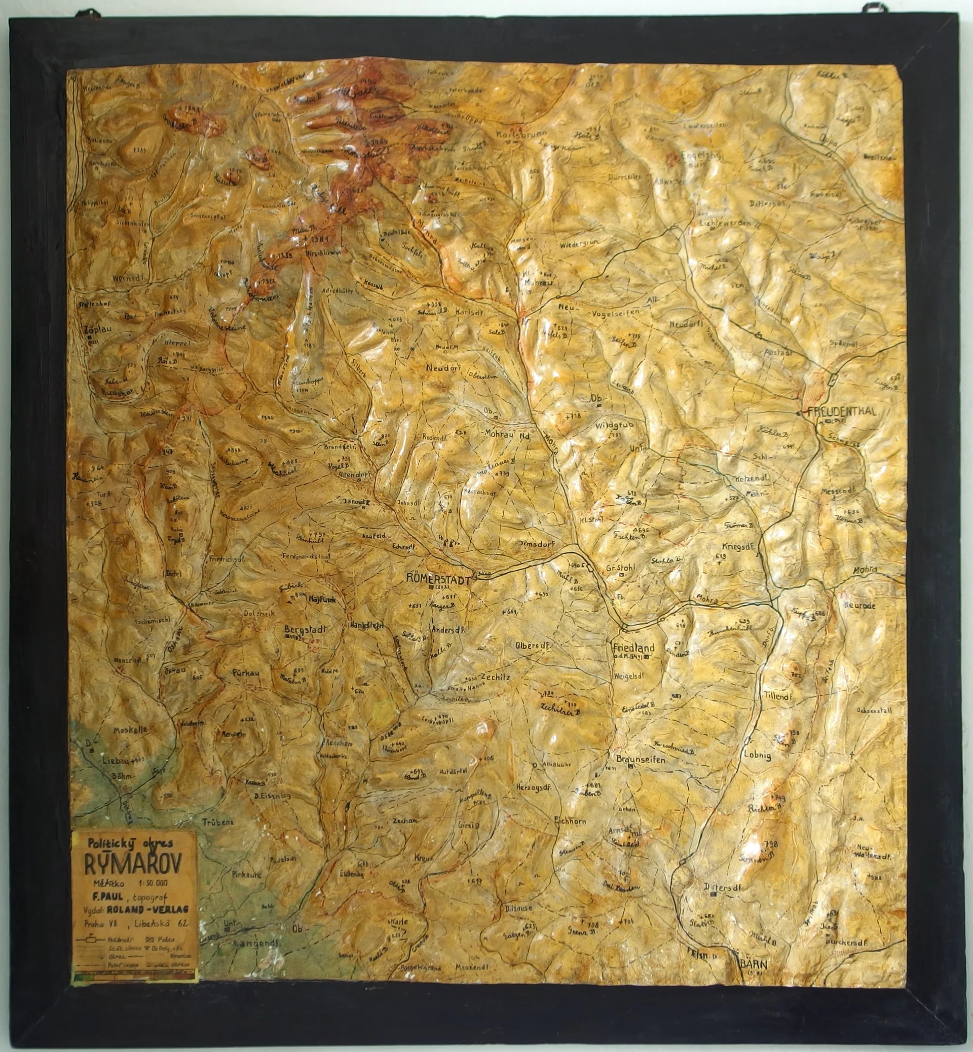 Náhledový obrázek předmětu Mapa okresu Rýmařov