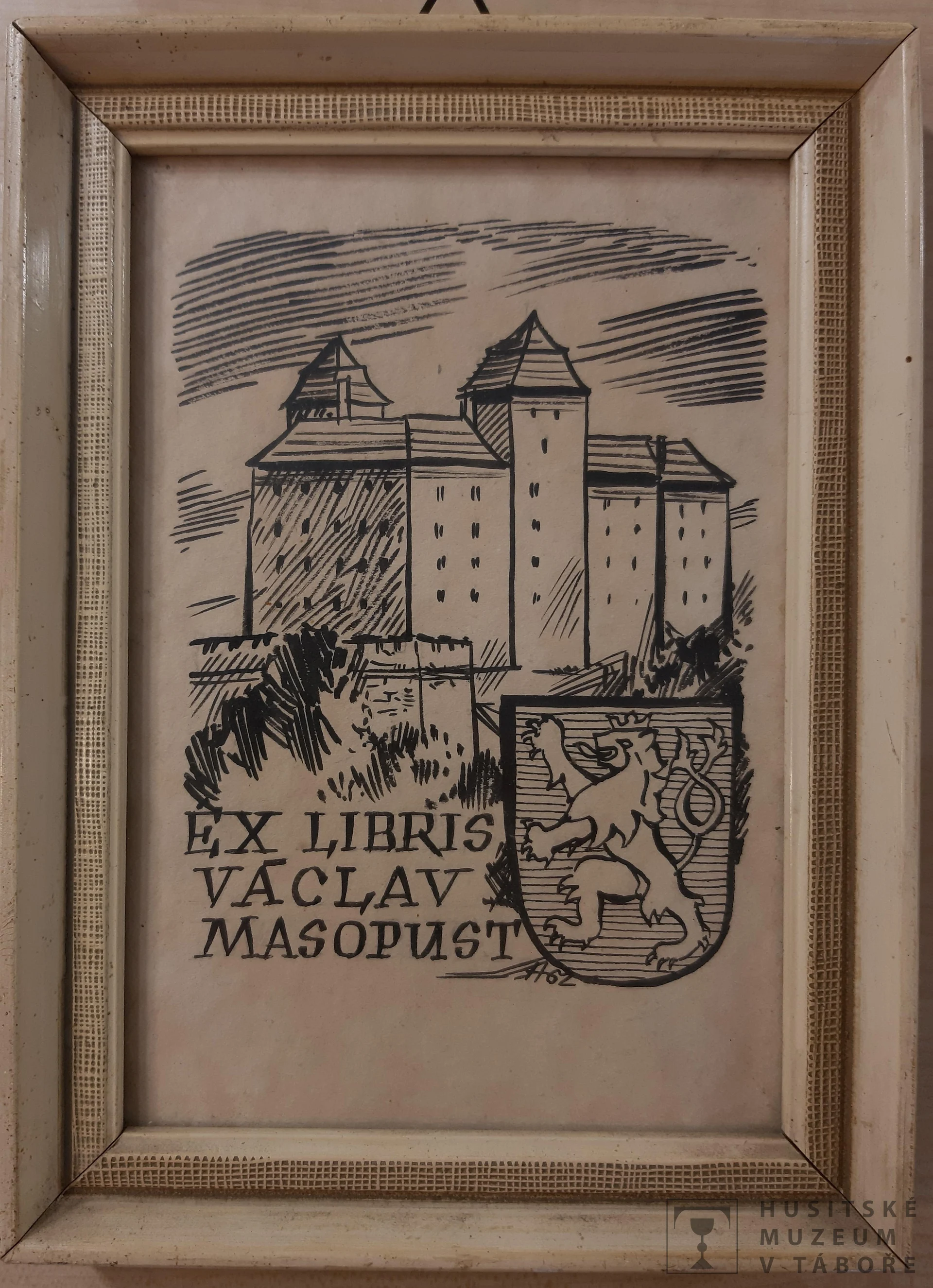 Náhledový obrázek předmětu obraz: Ex libris - Václav Masopust