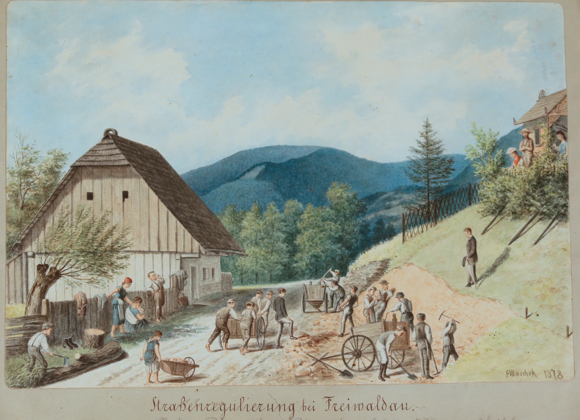 Náhledový obrázek předmětu Úprava cesty k Frývaldovu (1878)