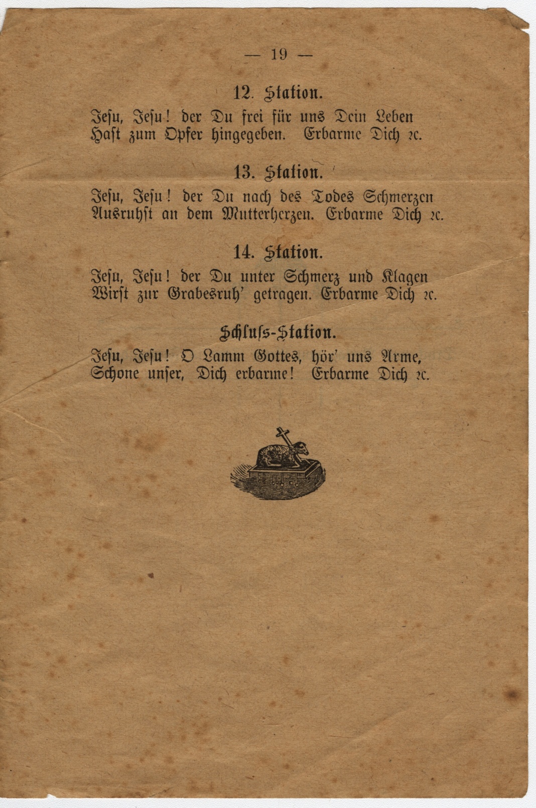 Náhledový obrázek Náboženská píseň ke křížové cestě (tiskovina) - 19