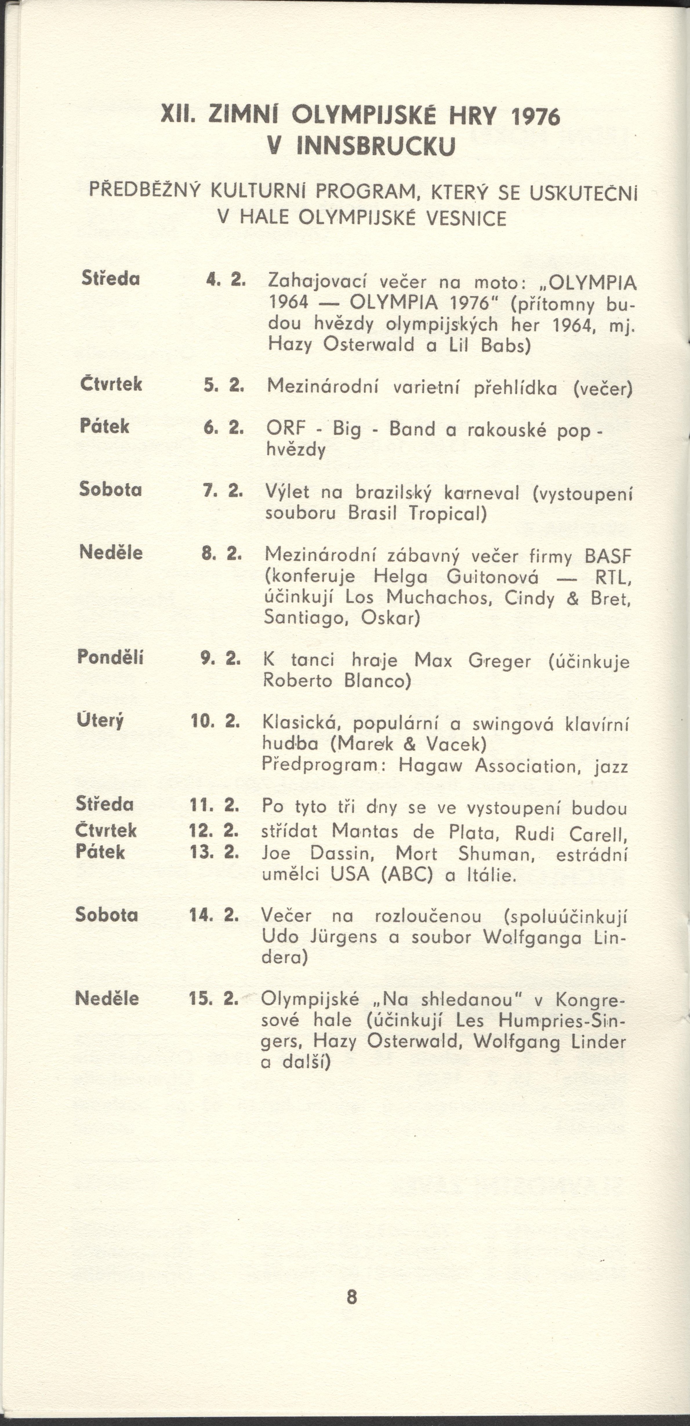 Náhledový obrázek Program ZOH v Innsbrucku - 4