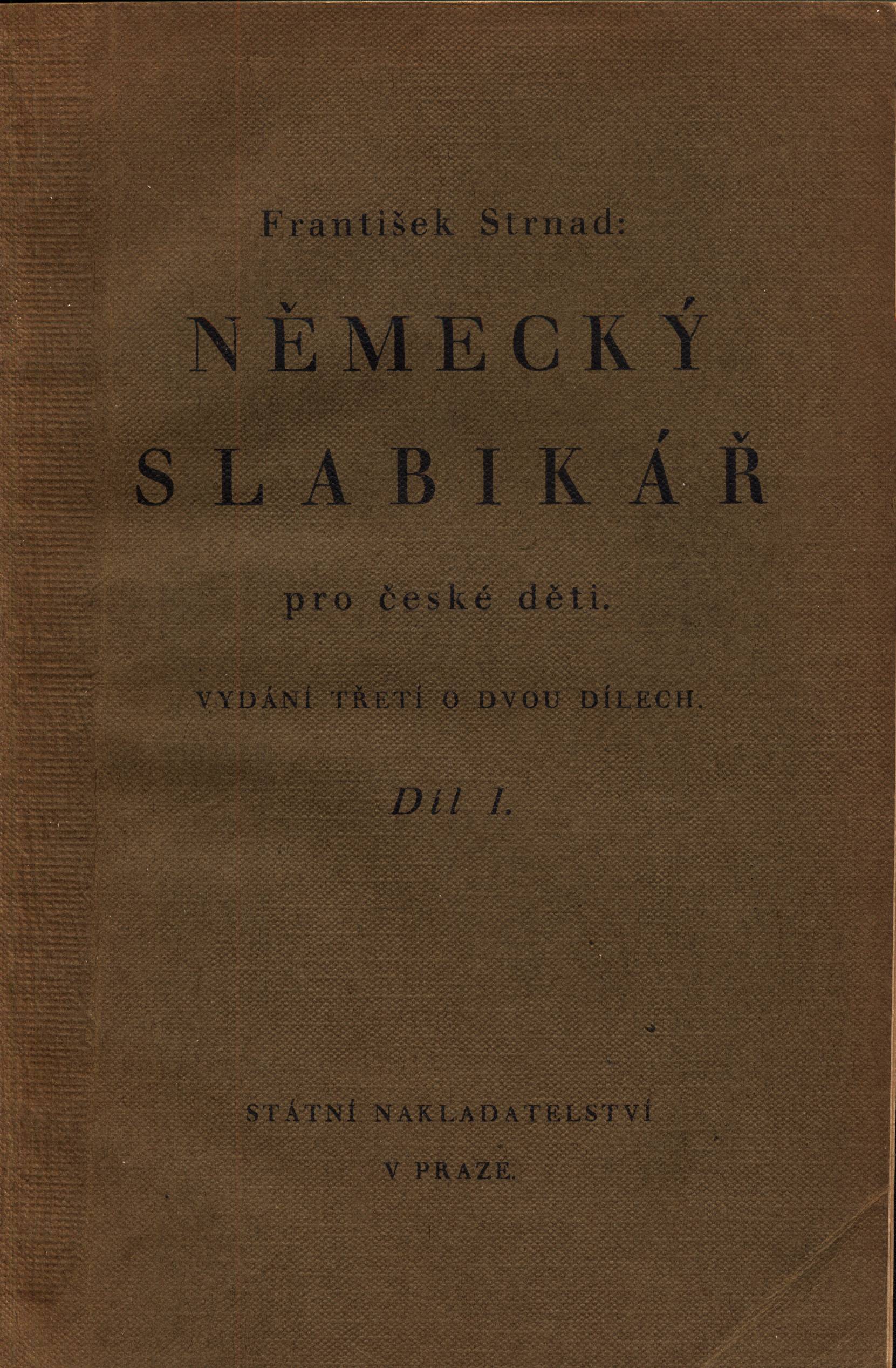 Náhledový obrázek Německý slabikář pro české děti. Díl I - 2