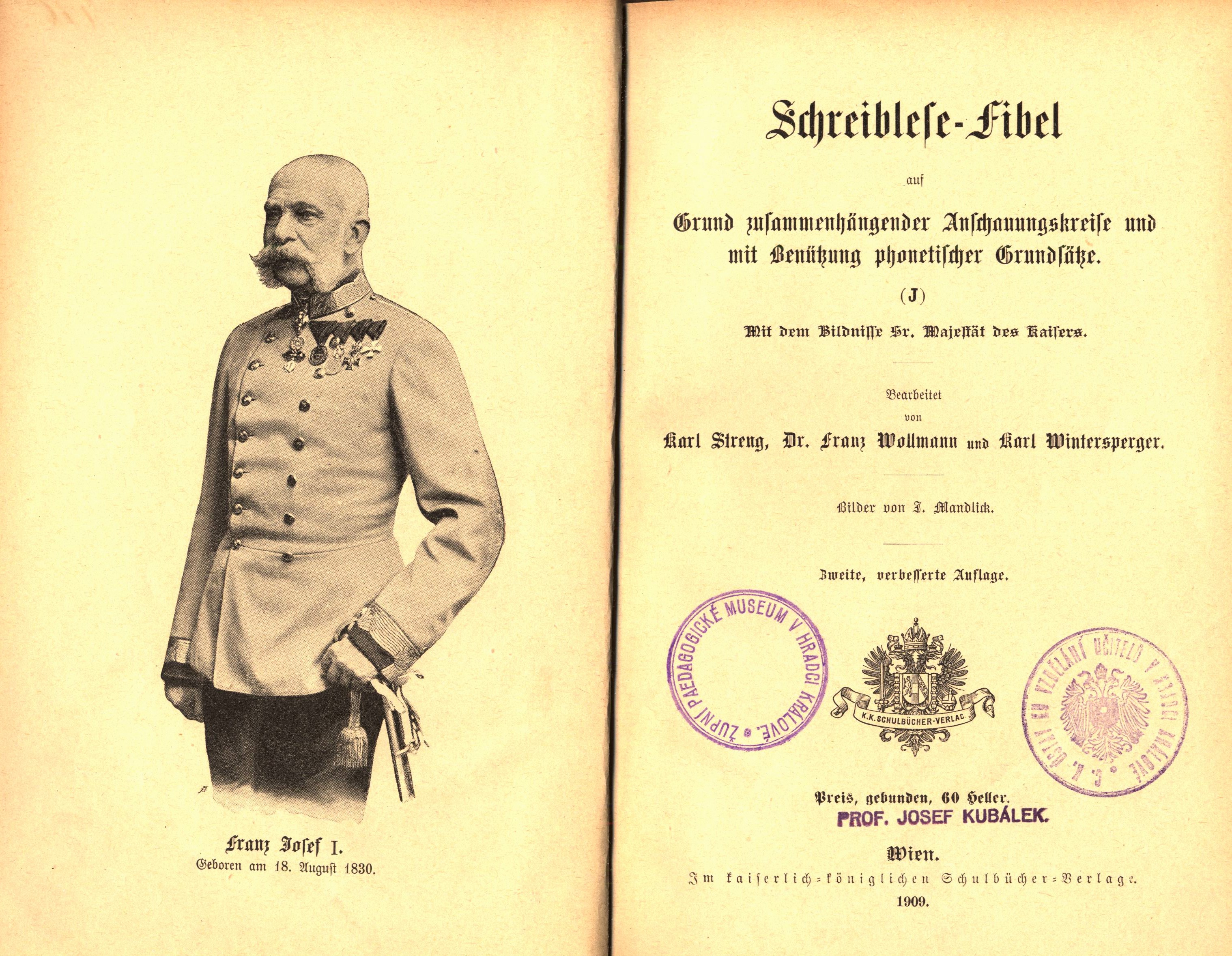 Náhledový obrázek Schreiblese-Fibel auf grund zusammenhängender Anschauungskreise und mit Benützung phonetischer Grundsätze - 1