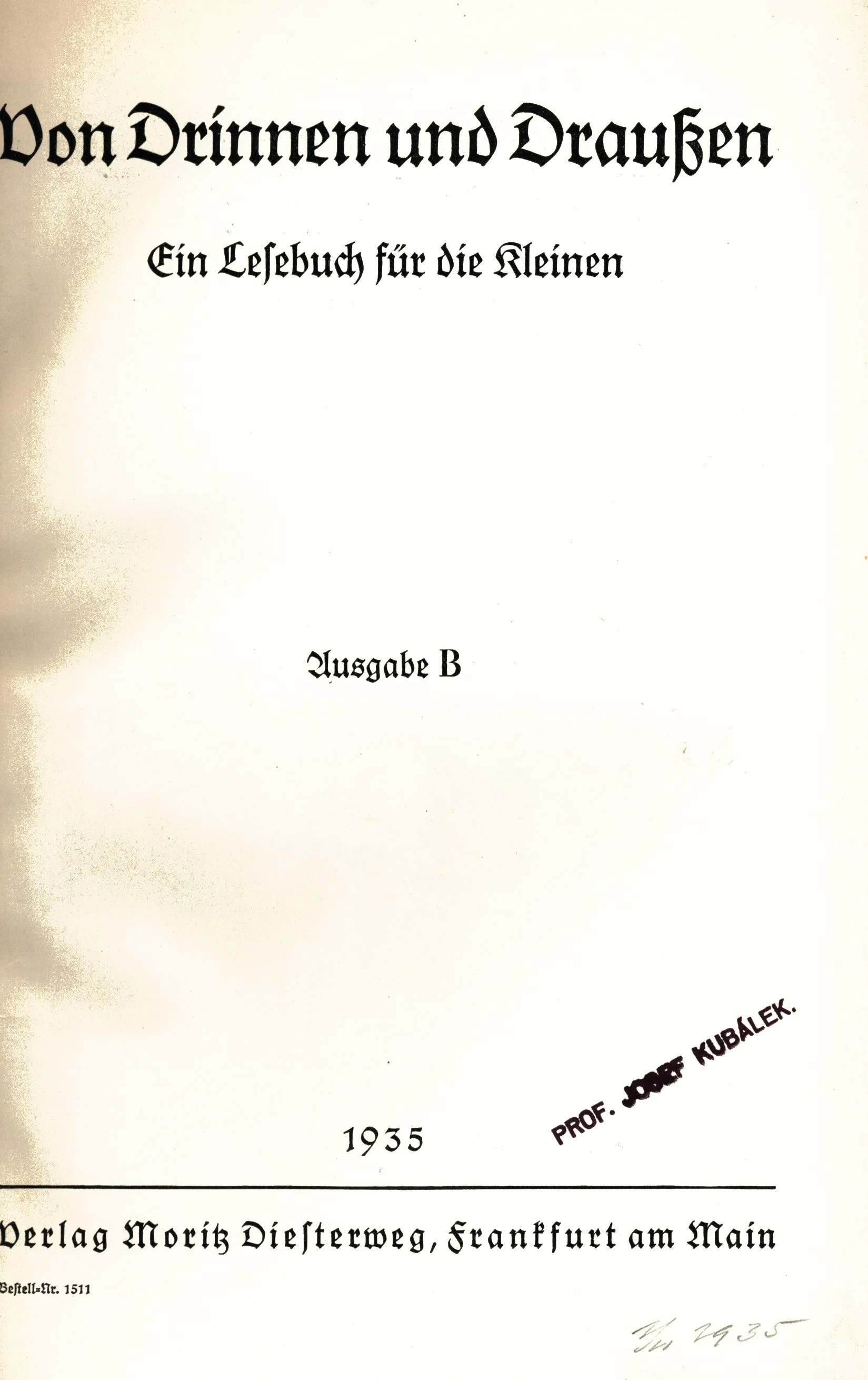 Náhledový obrázek předmětu Von Drinnen und Draussen