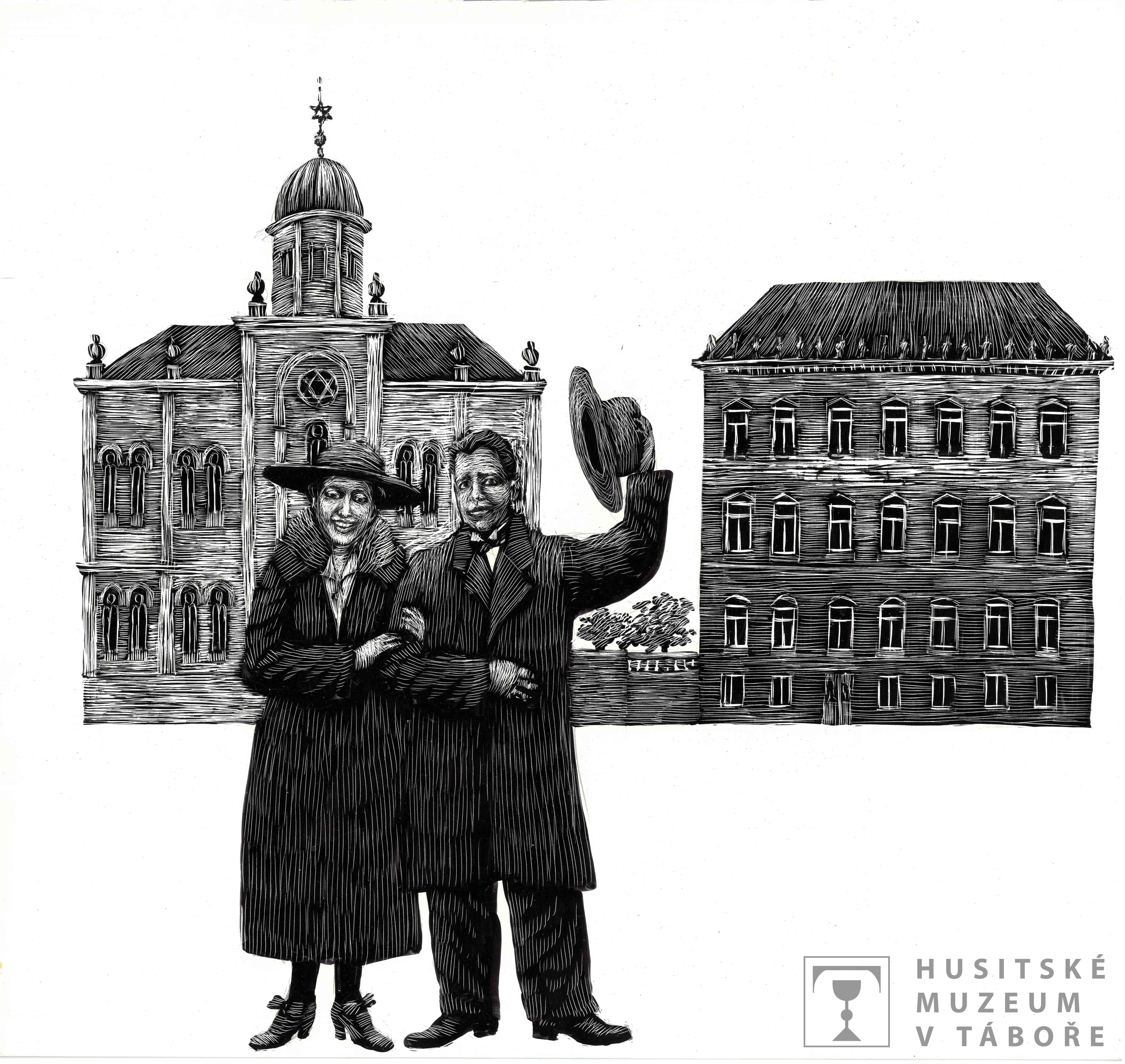 Náhledový obrázek kresba: Táborský triptych II. - 1