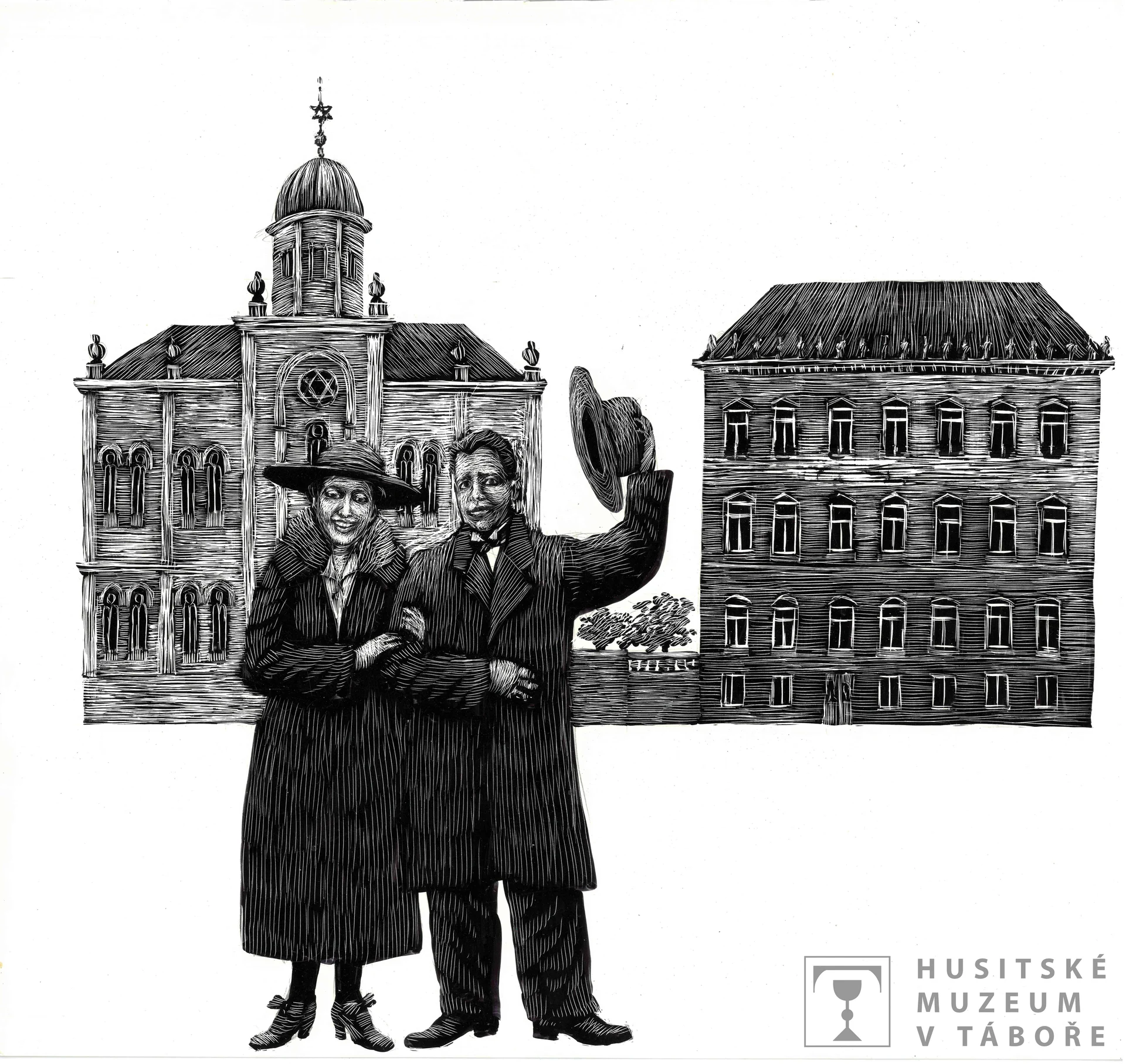 Náhledový obrázek předmětu kresba: Táborský triptych II.