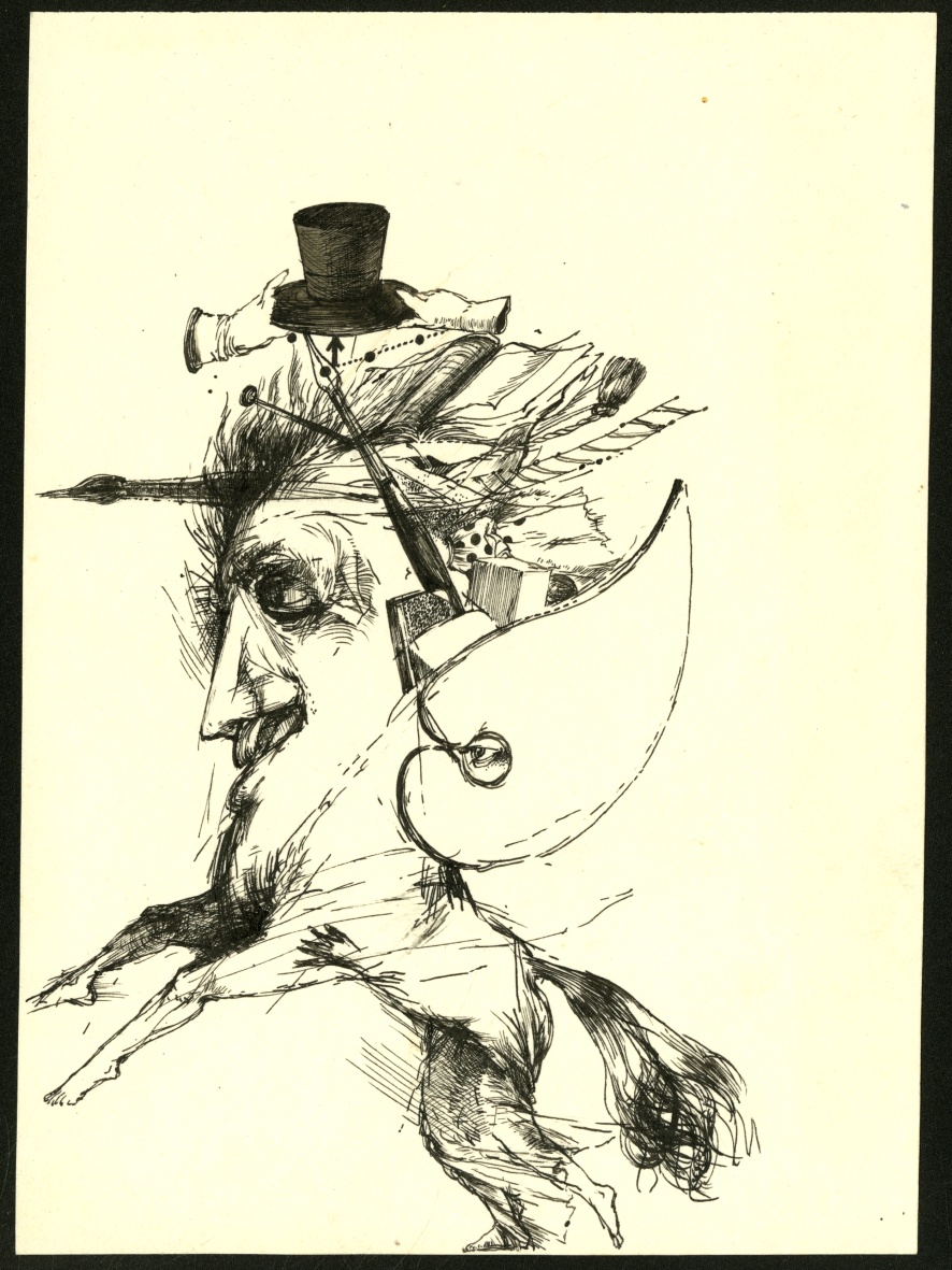Náhledový obrázek Ilustrace Ivany Kantůrkové - Toulavý kůň - 1