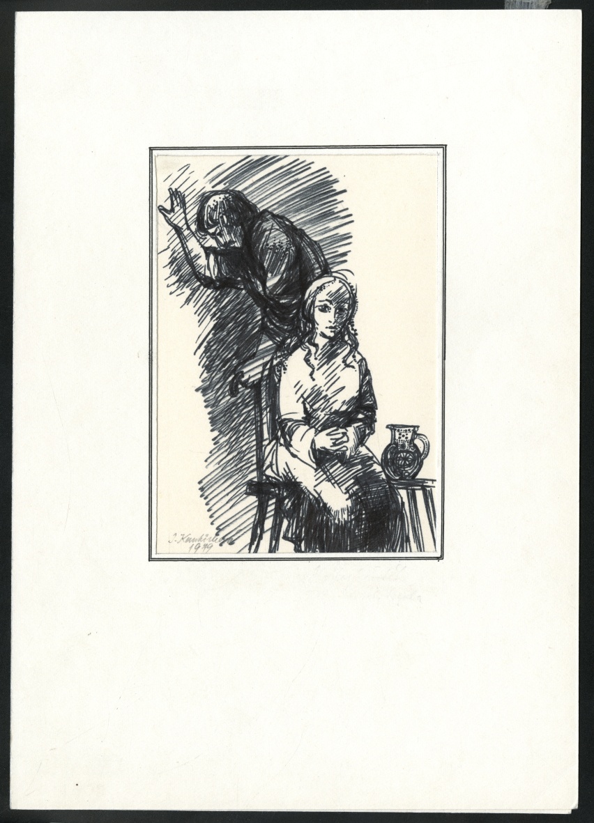 Náhledový obrázek Ilustrace Ivany Kantůrkové - Hořký úděl - 1