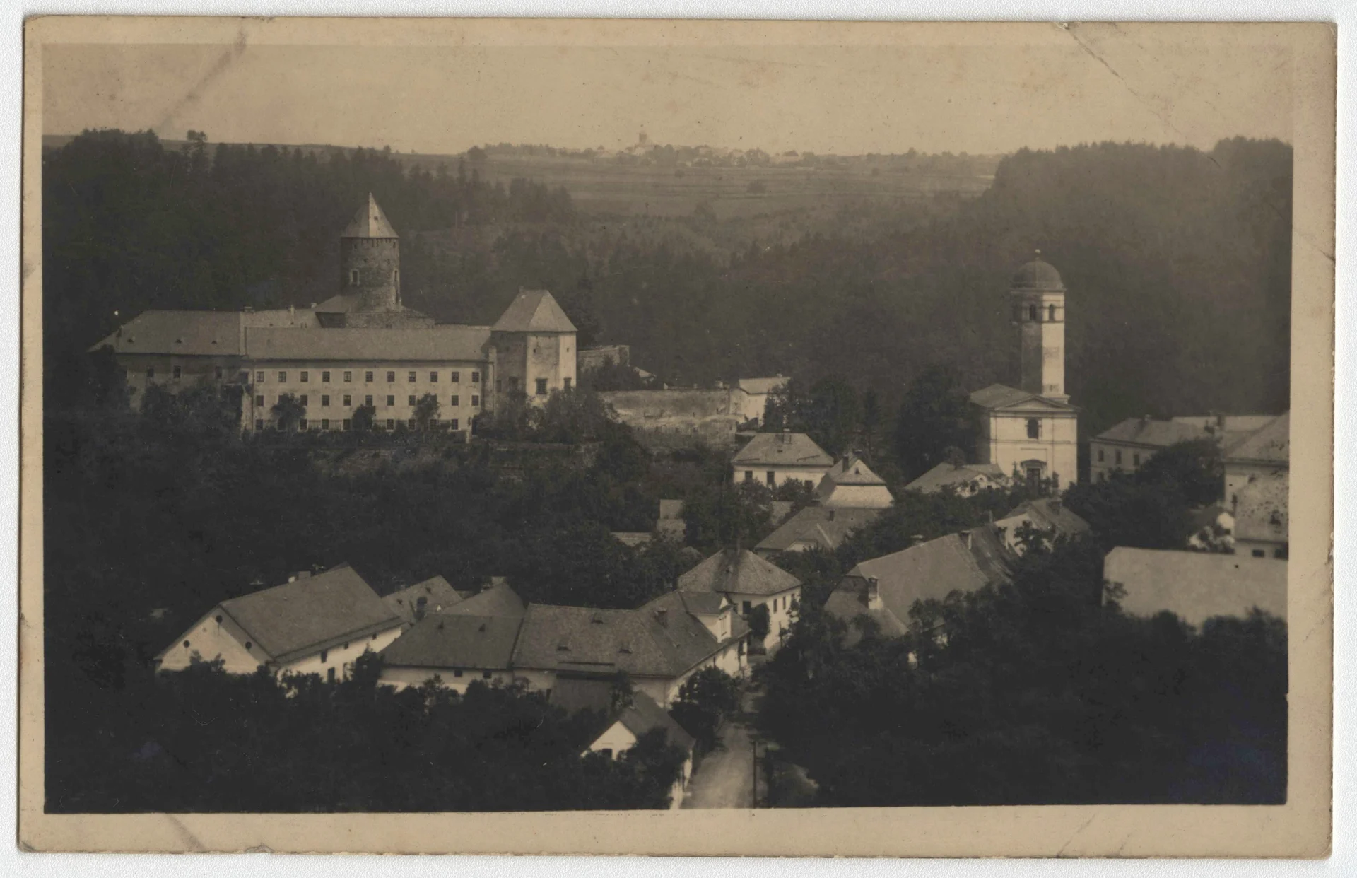 Náhledový obrázek předmětu Hrad Sovinec (čb. pohlednice)