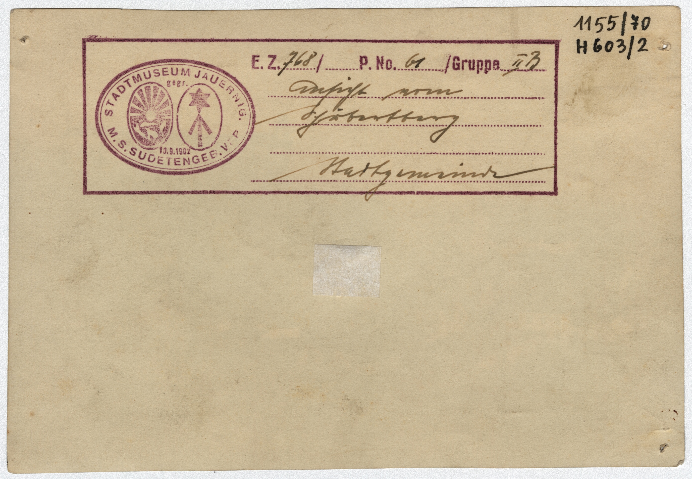 Náhledový obrázek Město Javorník a zámek Jánský Vrch (čb. fotografie) - 2