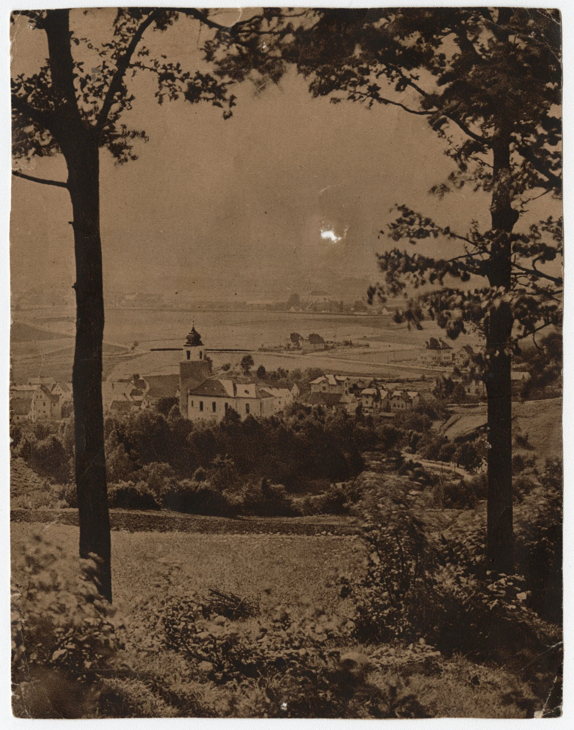 Náhledový obrázek předmětu Město Žulová (čb. fotografie)