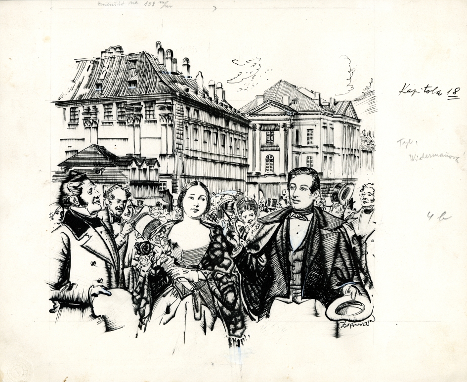 Náhledový obrázek Ilustrace - Purkyně ve Vratislavi - 1