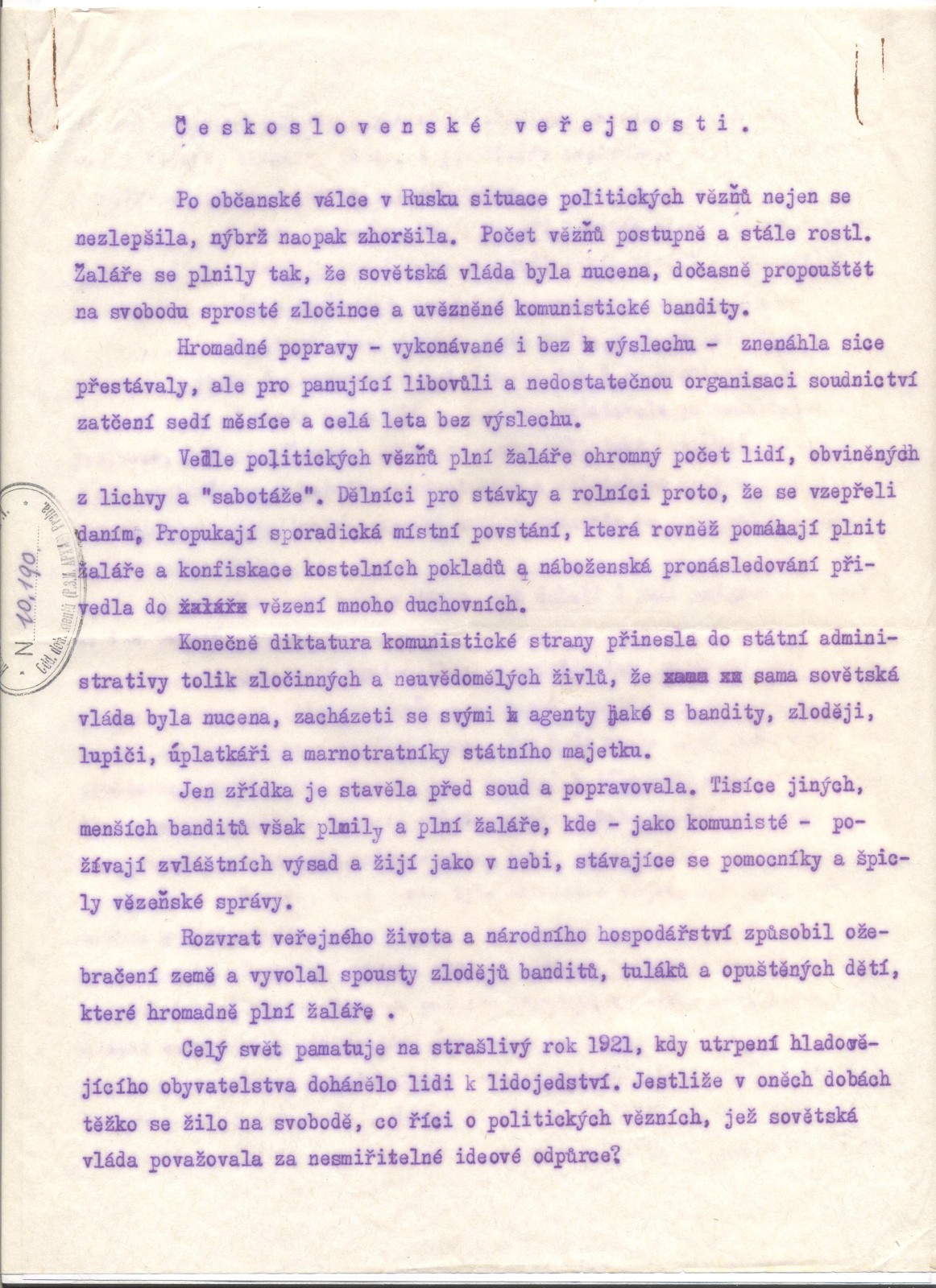 Náhledový obrázek Československé veřejnosti - 1