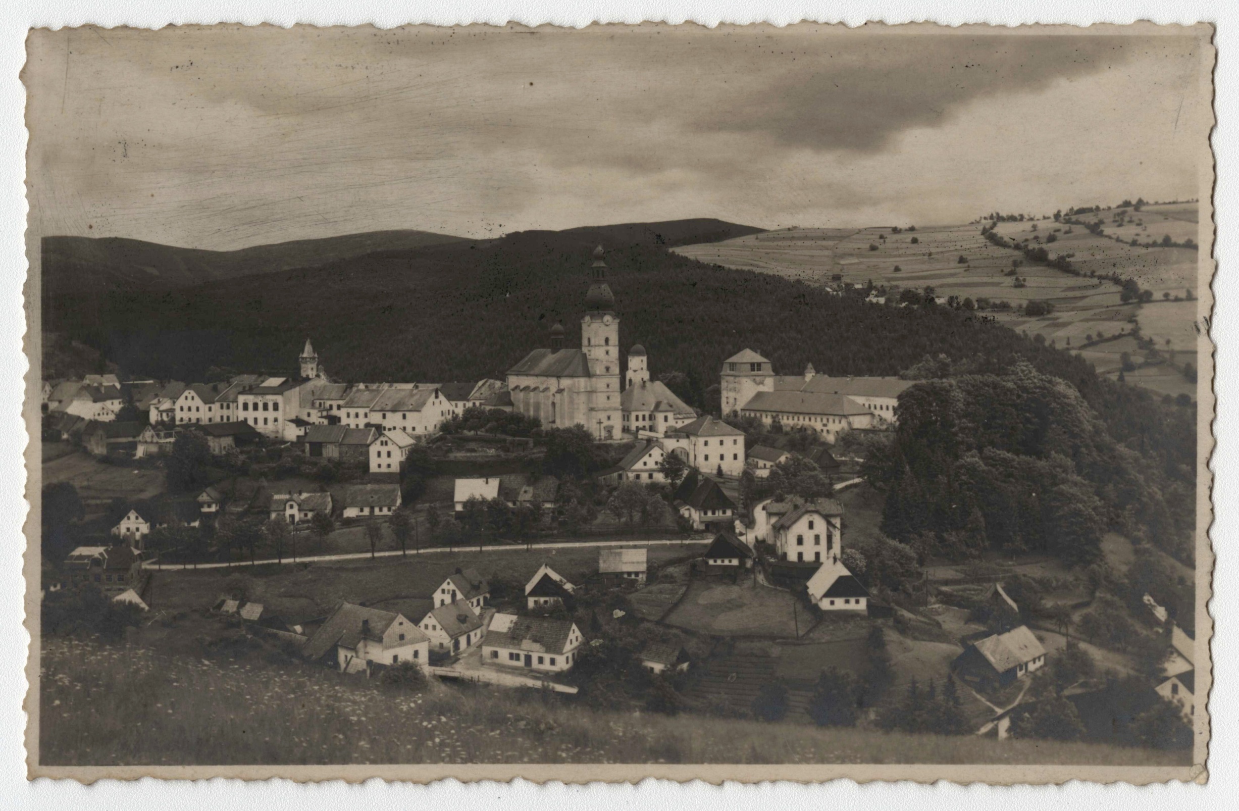 Náhledový obrázek Branná (čb. pohlednice) - 1